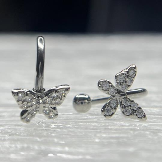 septum kiểu con bướm và bi size 8.