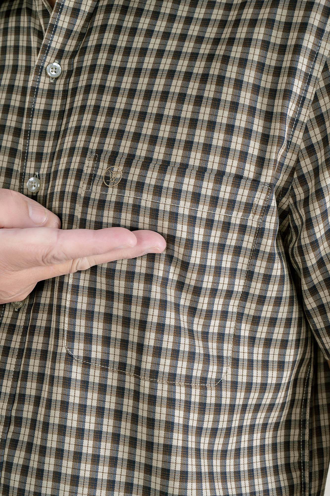 Sơ Mi Caro Cộc Tay Nam Trung Niên ANCHI Chất Liệu Sợi Tre Cao Cấp_thumbnail_15