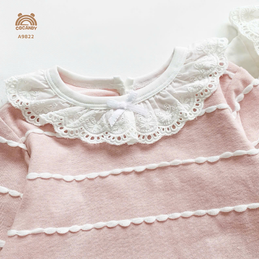 Áo dài HỒNG sóng nhún bèo cổ_thumbnail_3