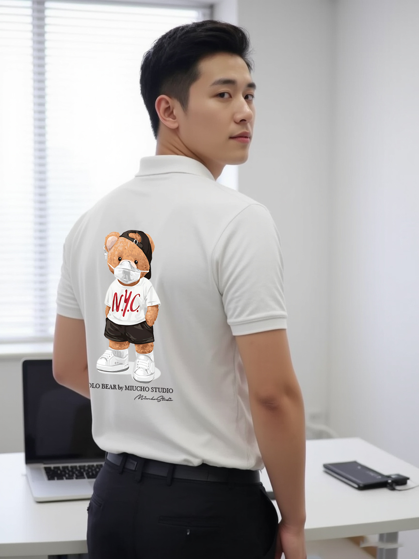 Áo polo nam form vừa 1904 Miucho Iconic vải cá sấu đứng form thoáng mát in mix_thumbnail_7