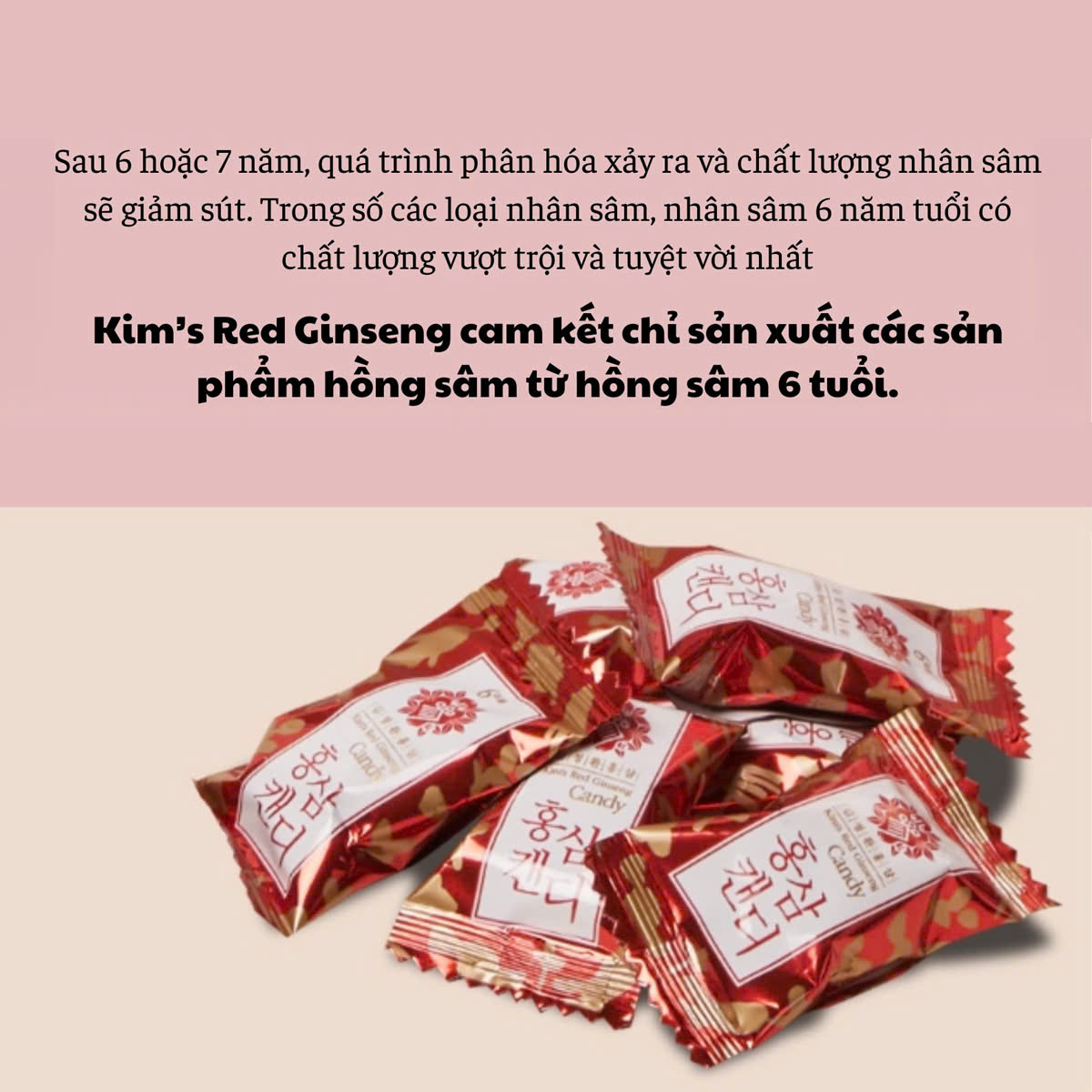 Kẹo Hồng Sâm 6 năm Tuổi 200gr Kim’s Red Ginseng Candy_thumbnail_8