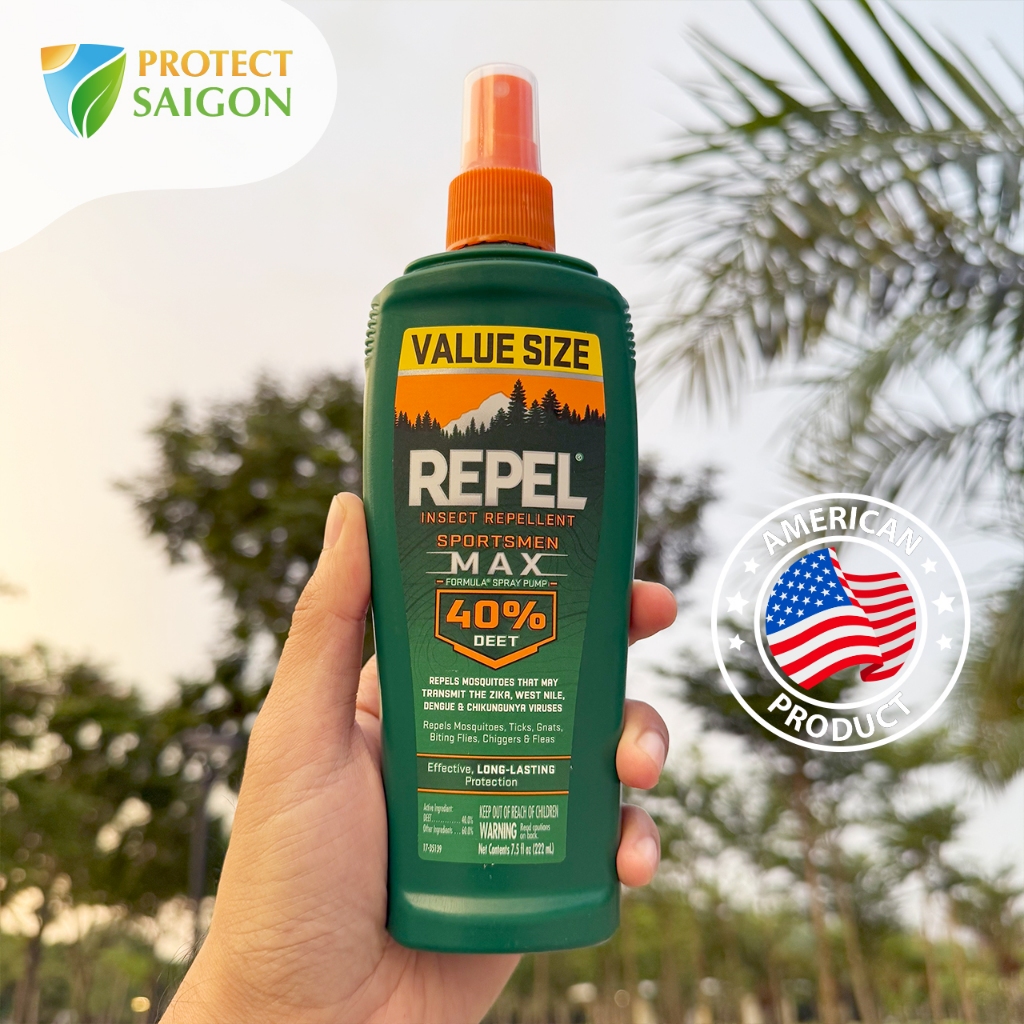 Xịt chống vắt, chống muỗi & côn trùng Repel 40 (222ml) - Mỹ_thumbnail_2