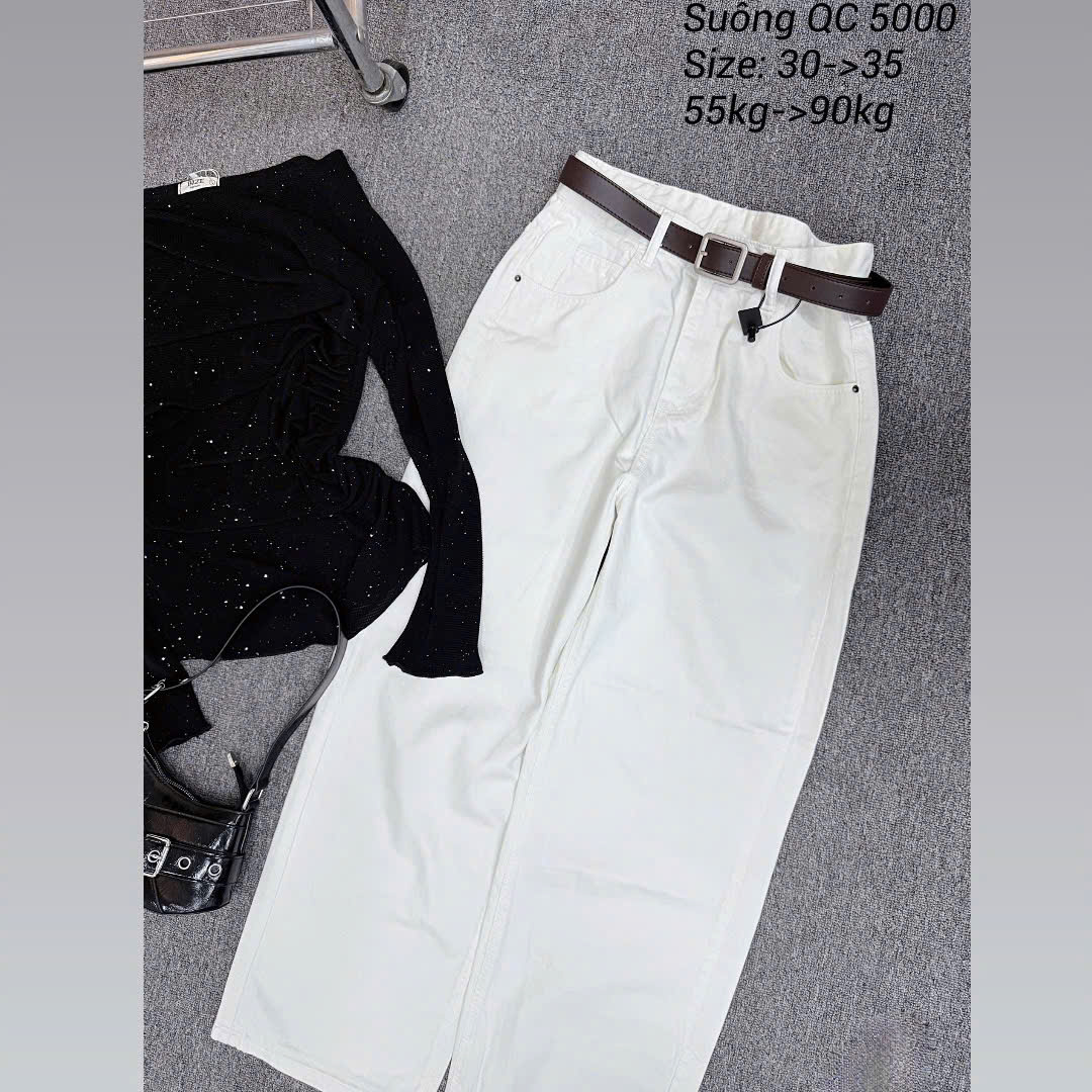 Quần jean ống suông lưng cao basic mới bigsize QJ5000 dành cho nàng béo mập từ 55-90kg_thumbnail_22