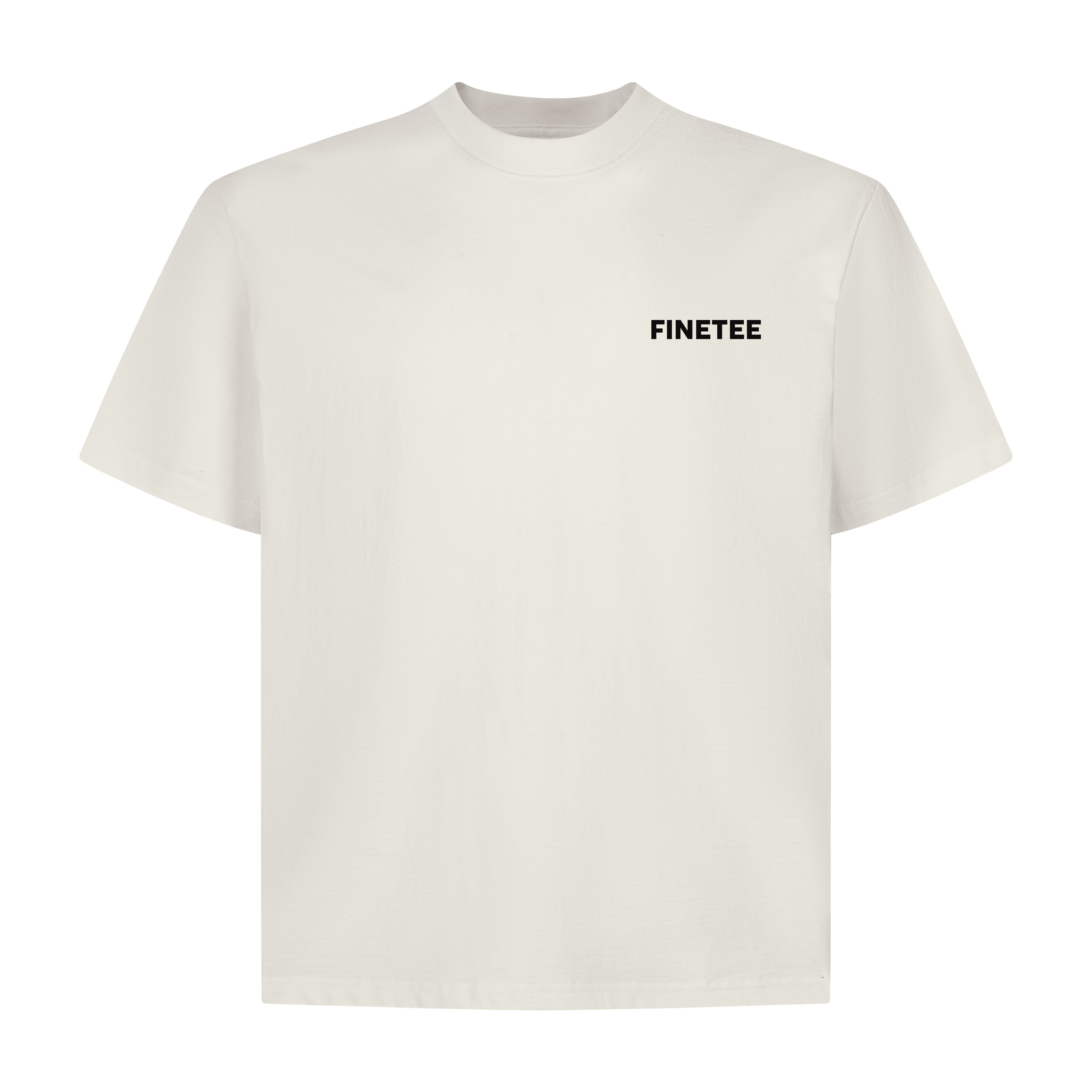 Áo thun boxy local brand AXD1529 FINE TEE vải cotton 250 gsm dày dặn 2 chiều cổ tròn in basic