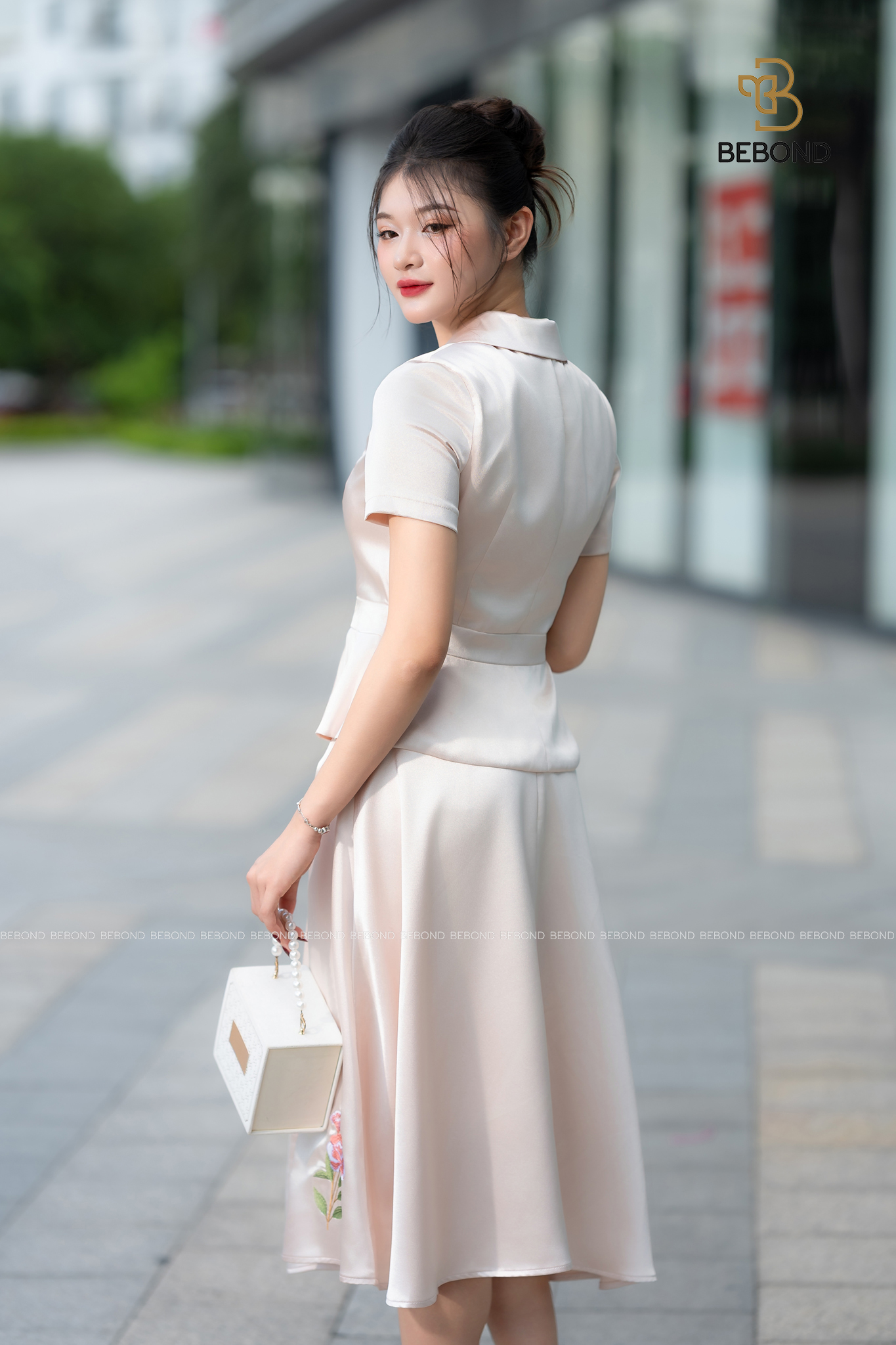 Set vest PATIA hoa thêu màu BEIGE HỒNG_thumbnail_5