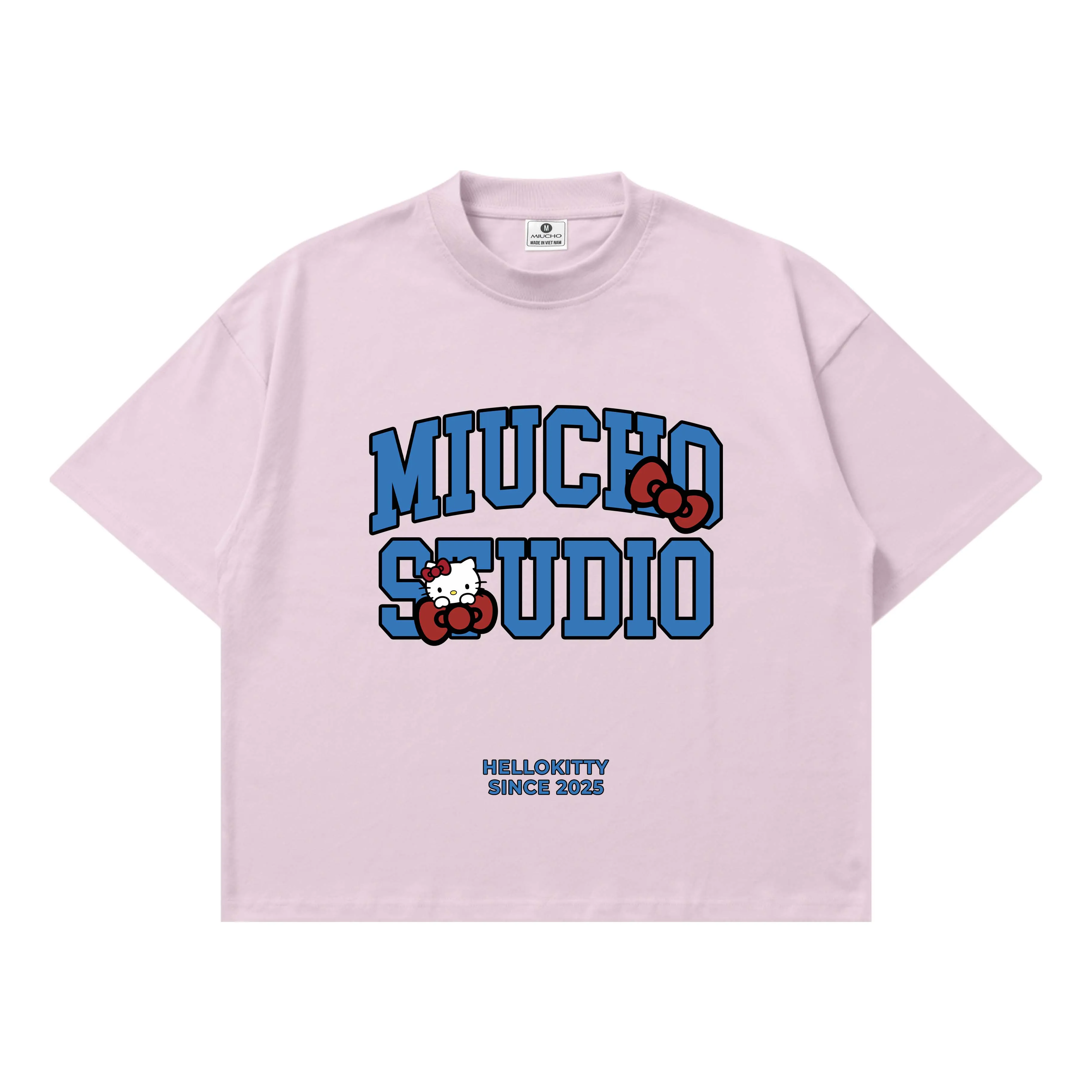 Áo thun boxy Miucho Studio chất vải thoáng mát mềm mại in chữ local brand hình Kitty nhiều màu 2803_thumbnail_20