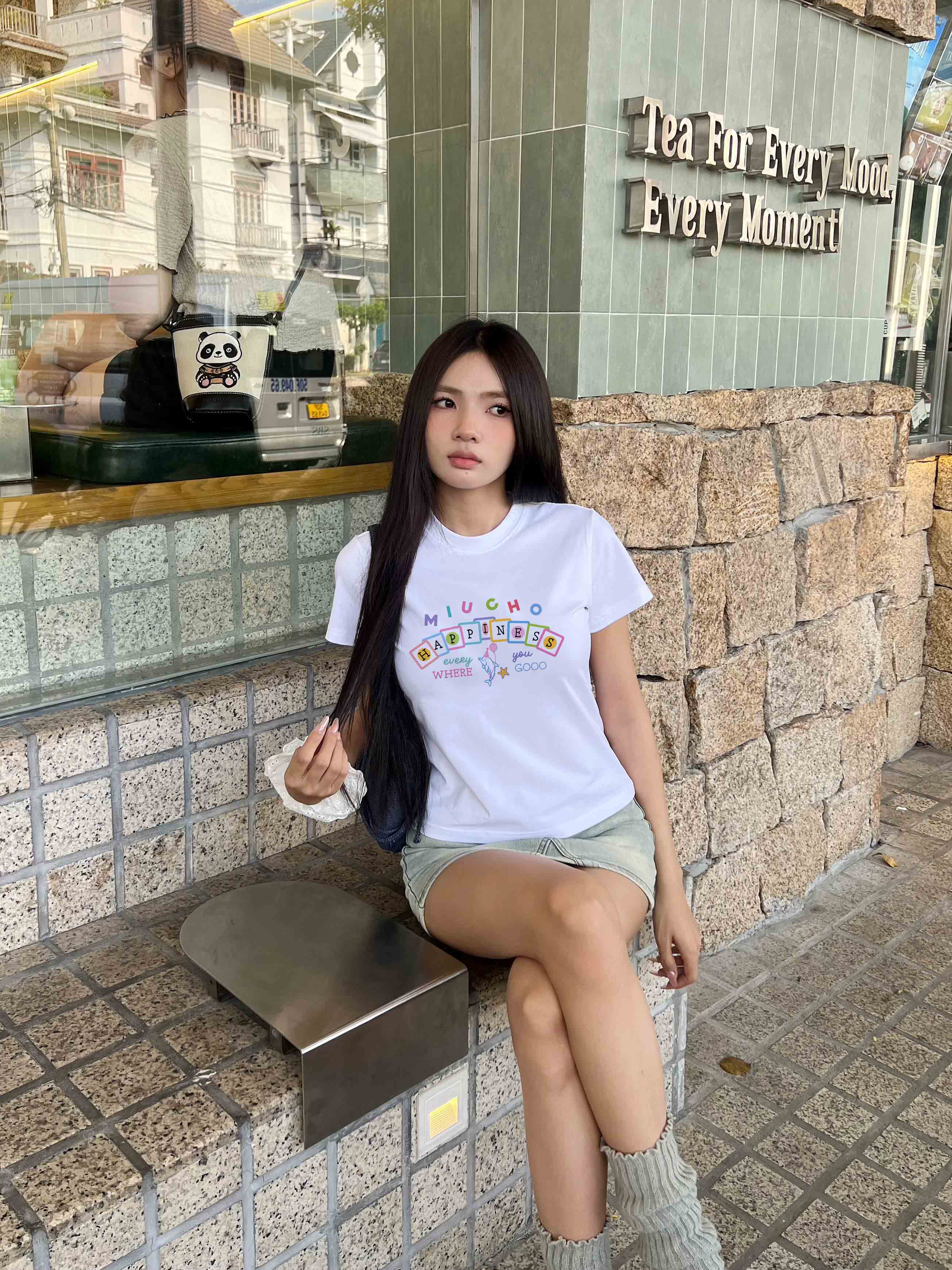 Áo baby tee ôm body 2215 Miucho cổ tròn vải cotton 4c co giãn thoáng mát in mix_thumbnail_5