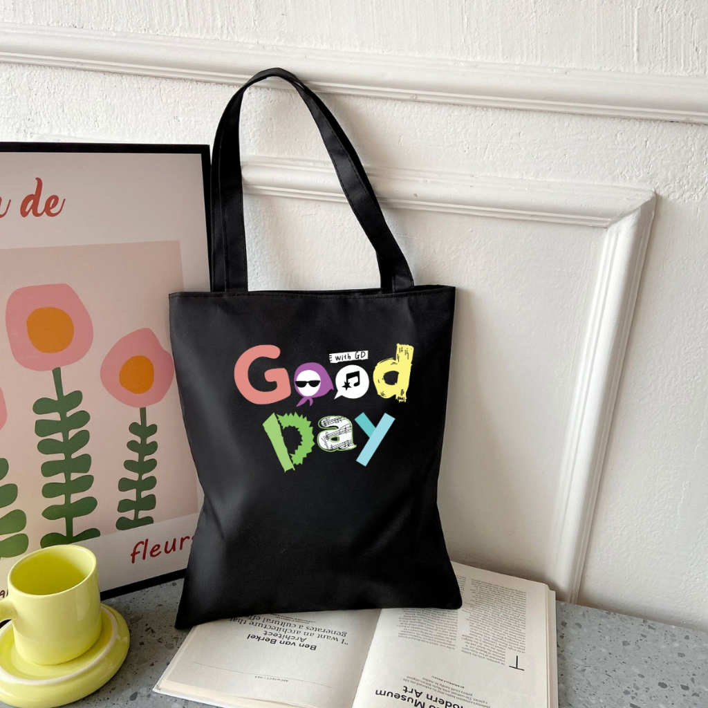 Túi Tote hình G-Dragon - Túi vải canvas có túi phụ và khoá kéo đựng vừa A4 và laptop (33x37cm) - TOTE24_thumbnail_8