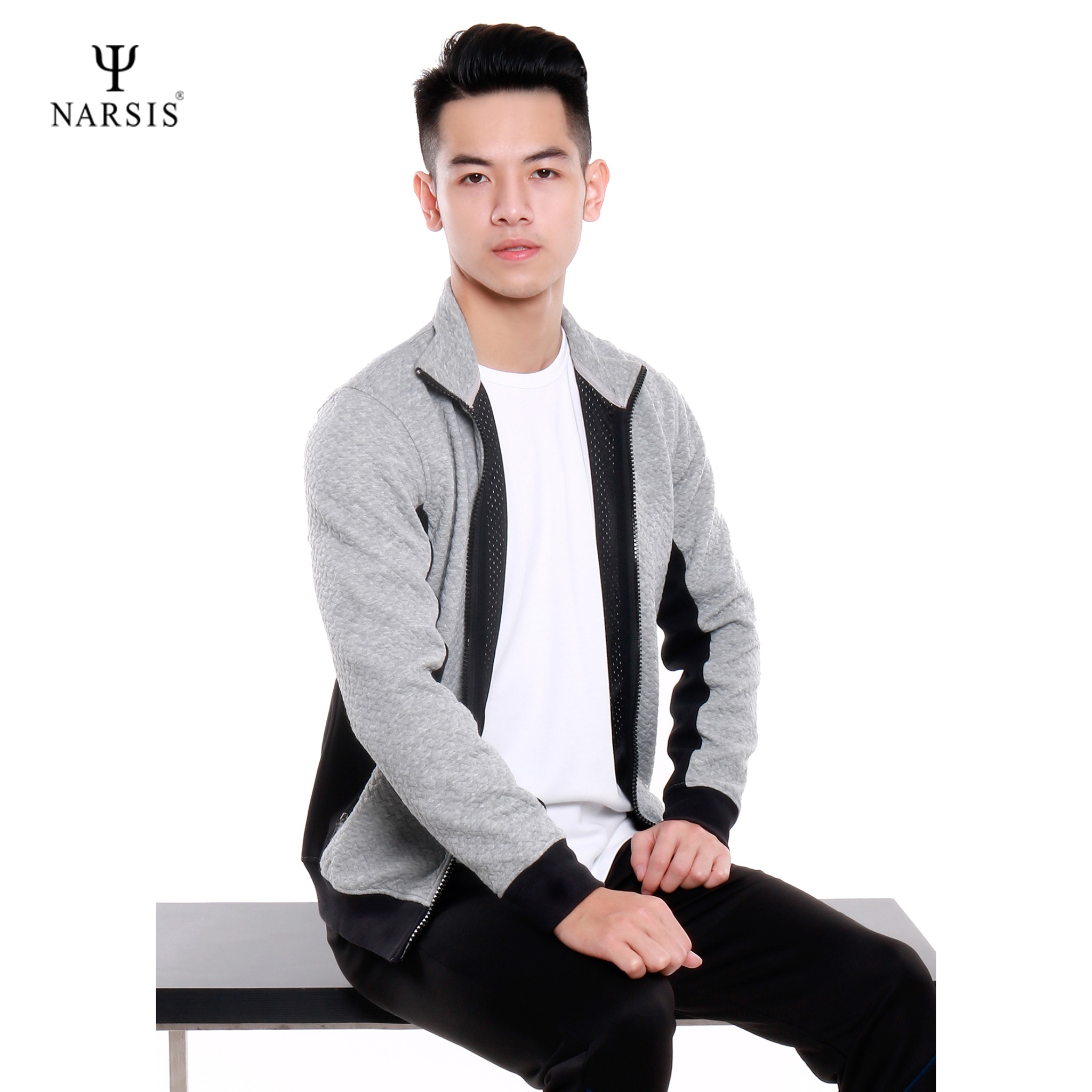 ÁO KHOÁC NAM D6069 NARSIS VẢI NỈ ẤM ÁP, MỀM MẠI, THÍCH HỢP MÙA ĐÔNG, GIỮ NHIỆT TỐT
