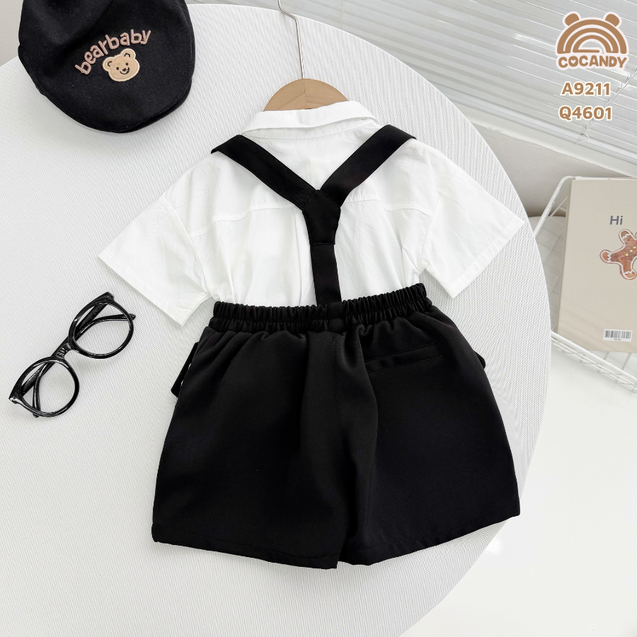 Yếm quần cộc ĐEN 2 túi chéo hông_thumbnail_1