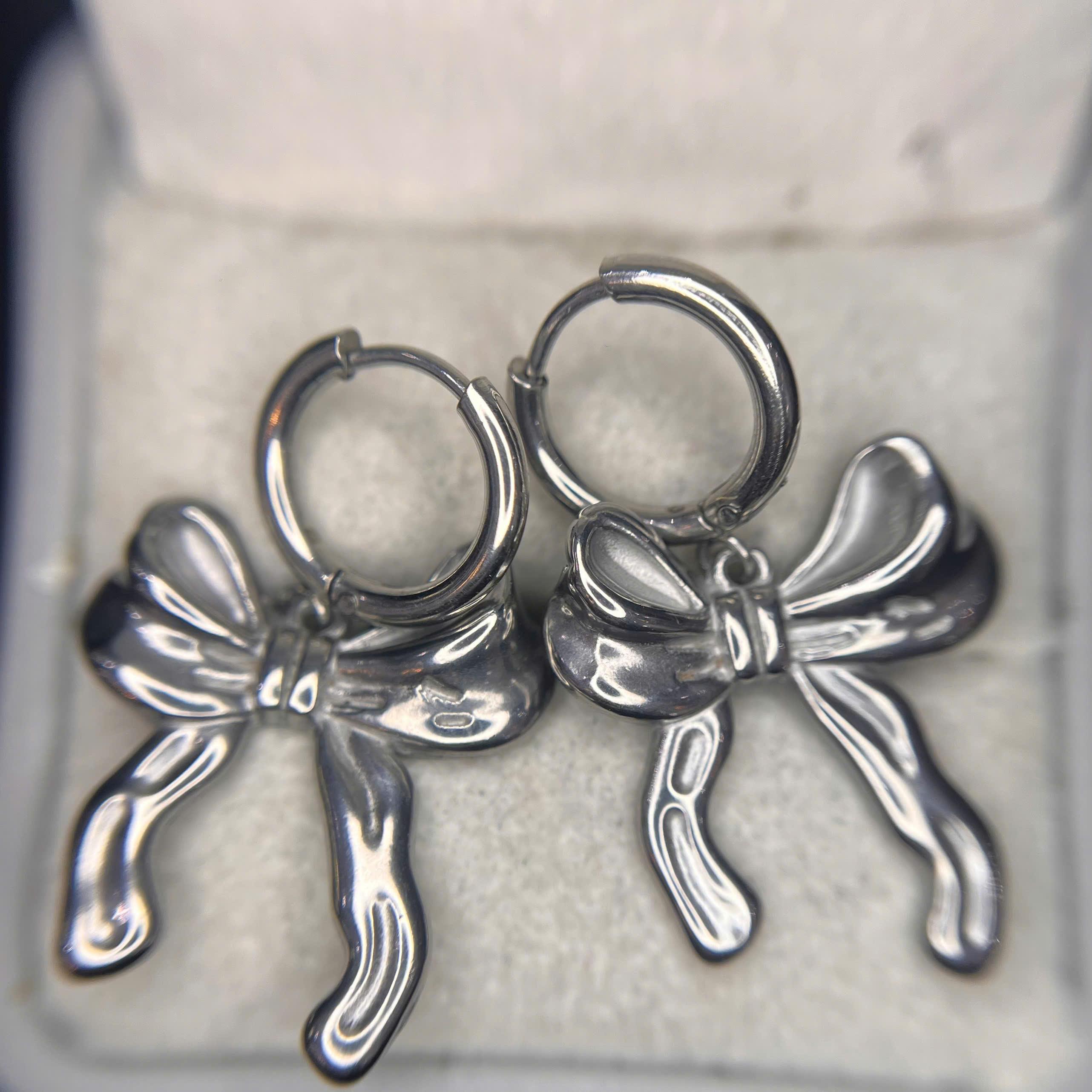 khuyên vòng kiểu nơ dải lụa ruy băng 10mm_thumbnail_2