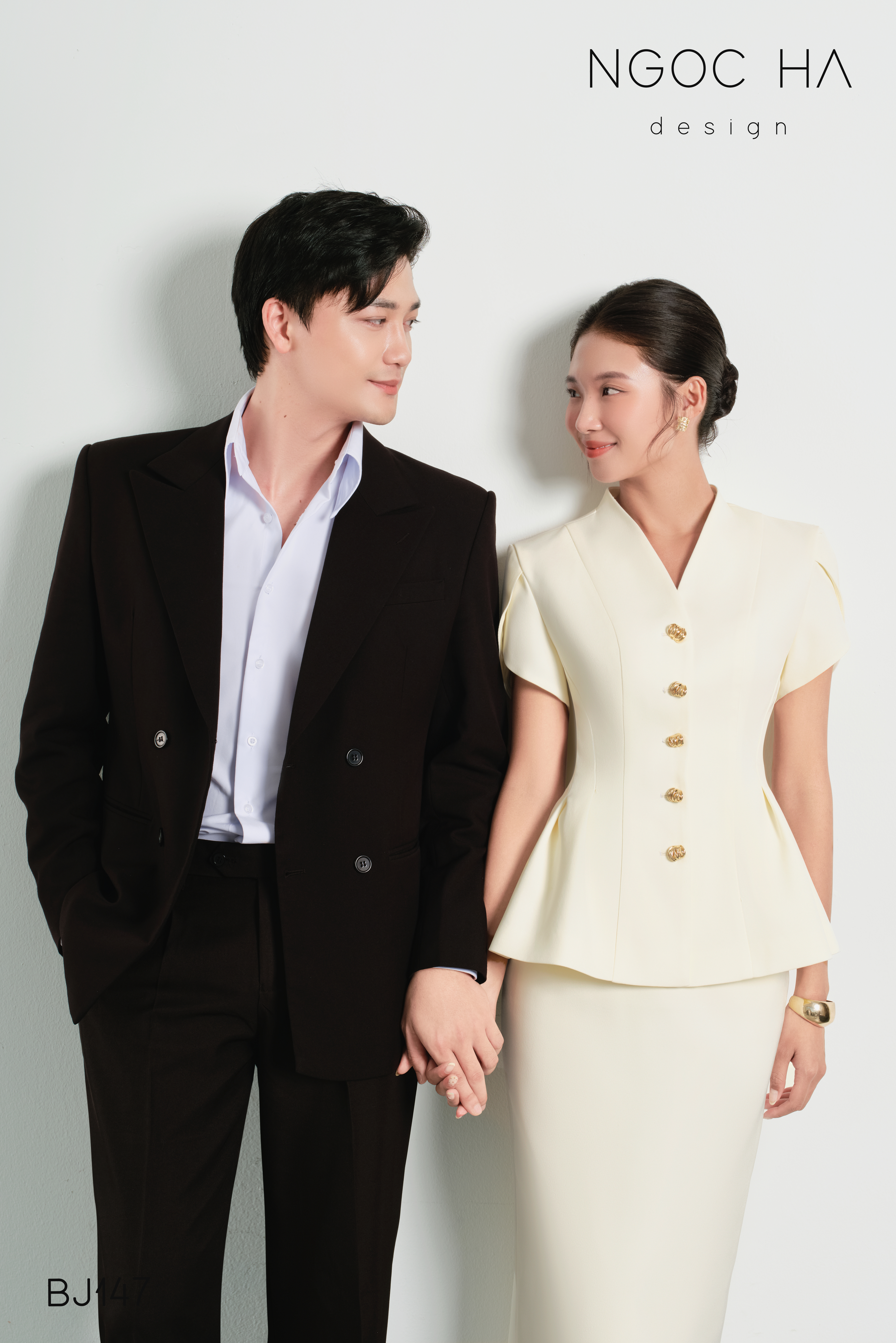 Karen Set_ Bộ Áo Xếp Ly Mix Chân Váy Bút Chì Màu Kem BJ147_thumbnail_3