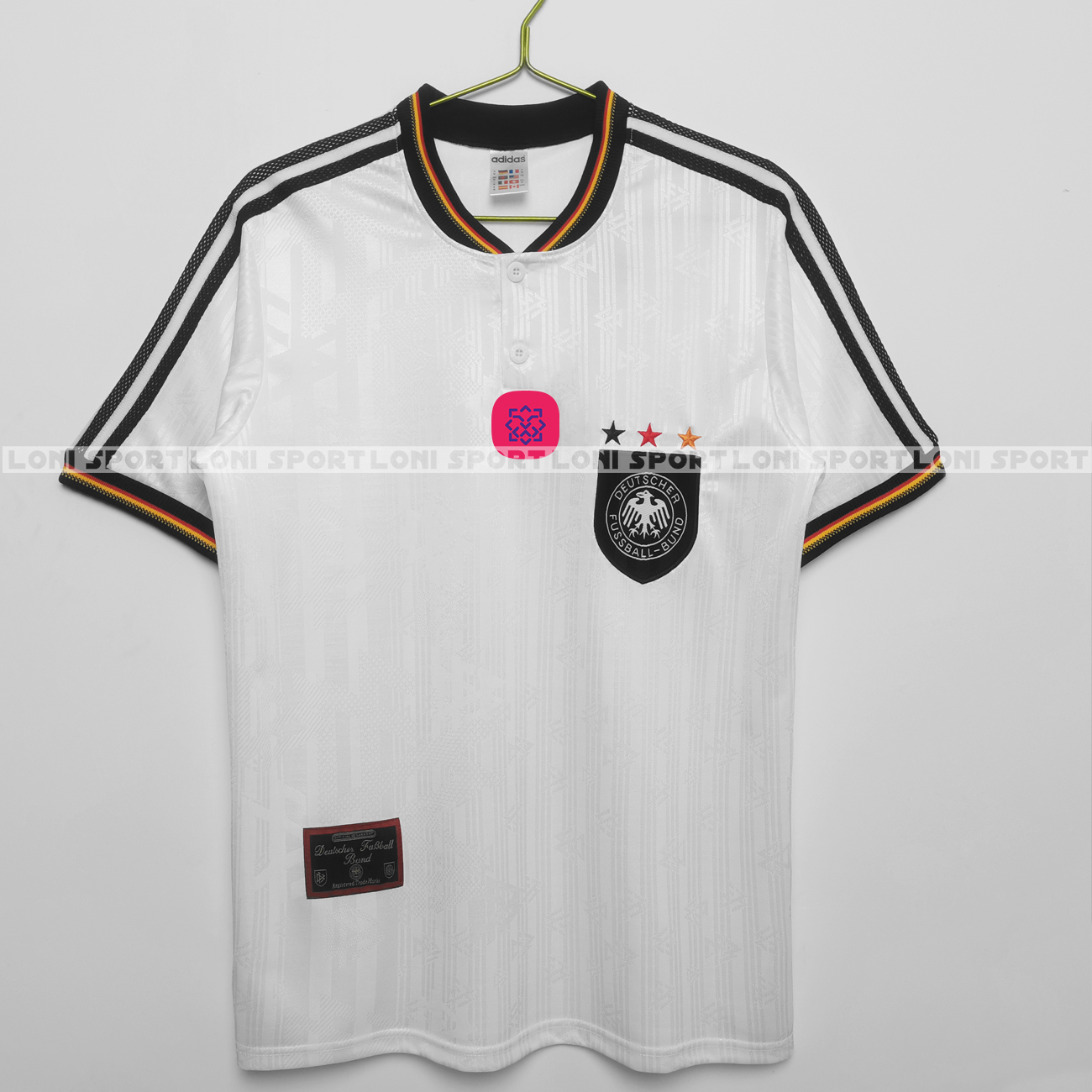 Áo Retro tuyển Đức sân nhà trắng 1996_thumbnail_1