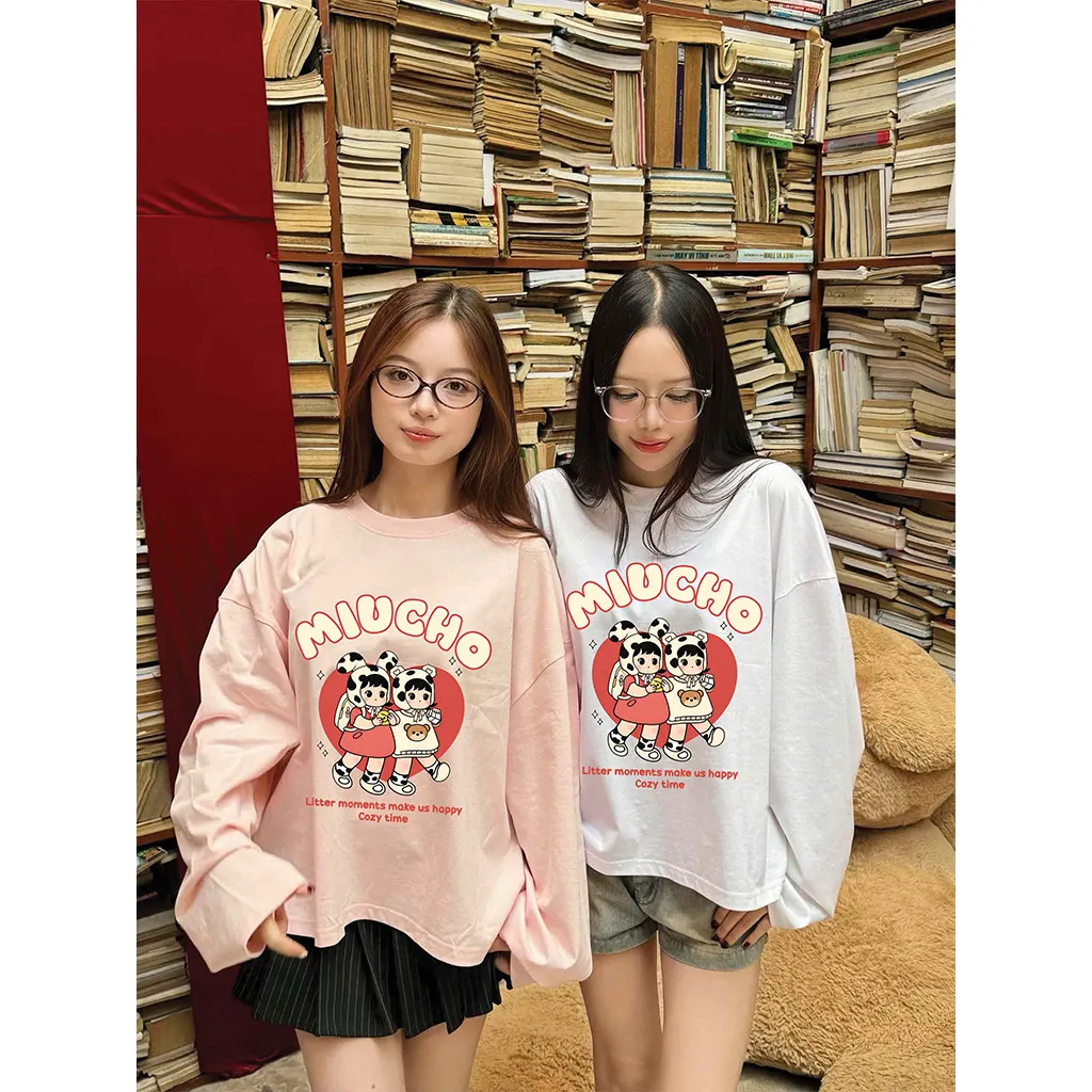 Áo thun nữ boxy tay dài Streetwear Miucho 3148_thumbnail_4