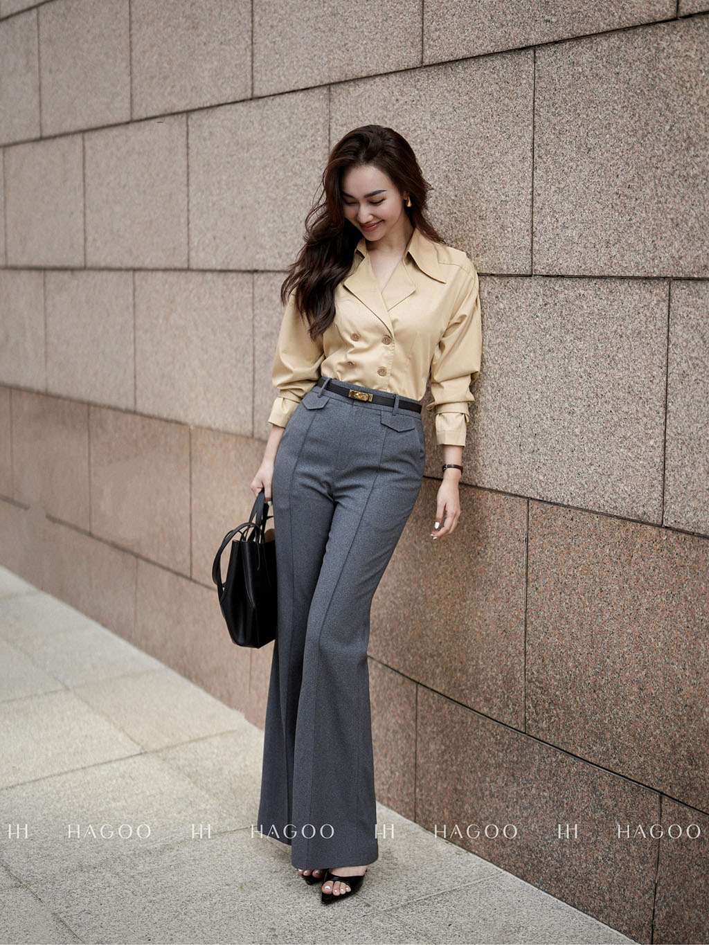 Quần loe hai nắp túi HAGOO