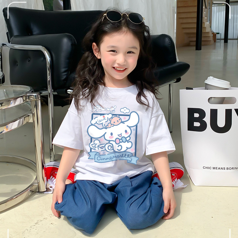 Áo thun bé gái form rộng chất vải cotton thoáng mát AED1543 Miucho Kid in artwork_thumbnail_5