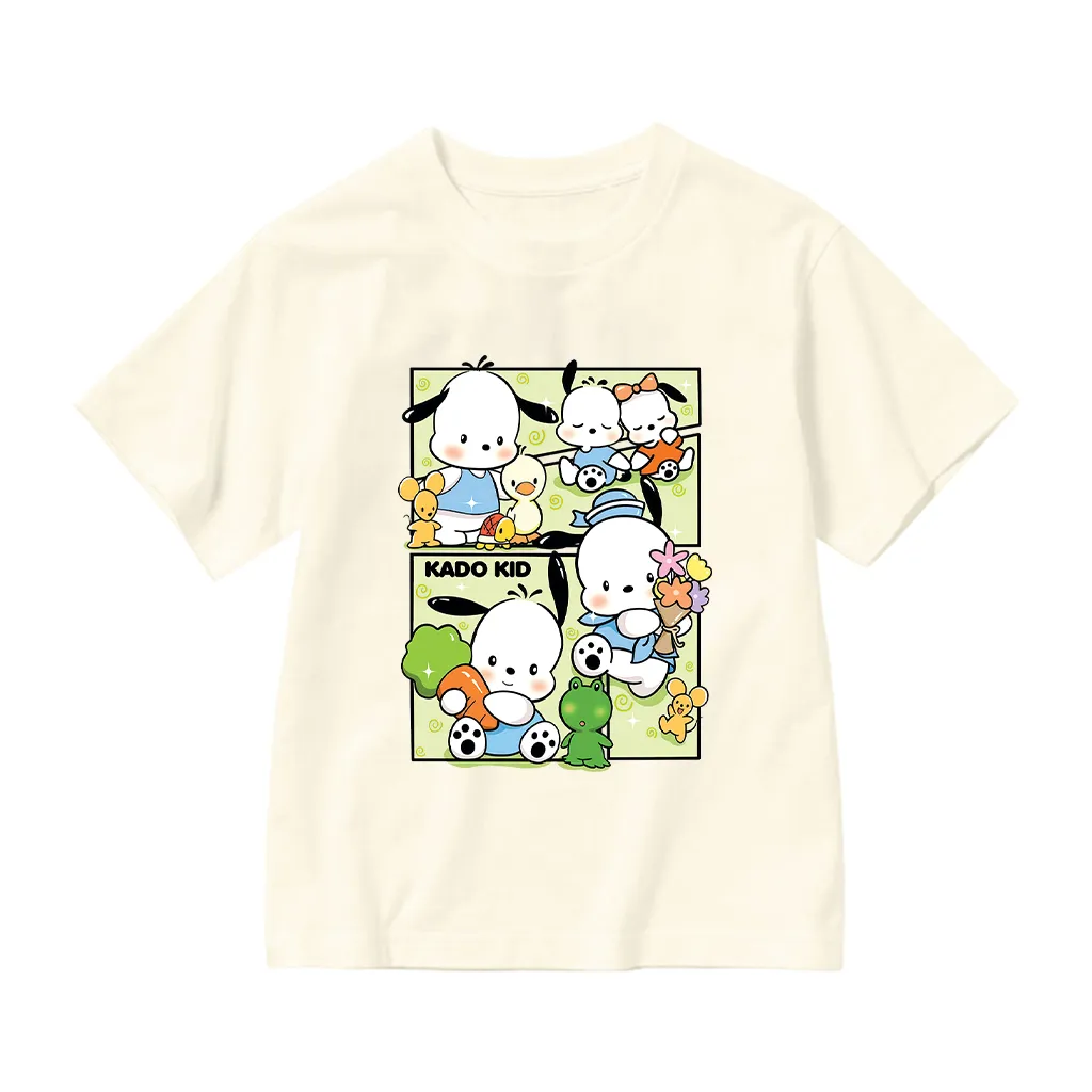 Áo thun bé gái hoạt hình Kado vải cotton thoáng mát tay ngắn cổ tròn in artwork 2976_thumbnail_9