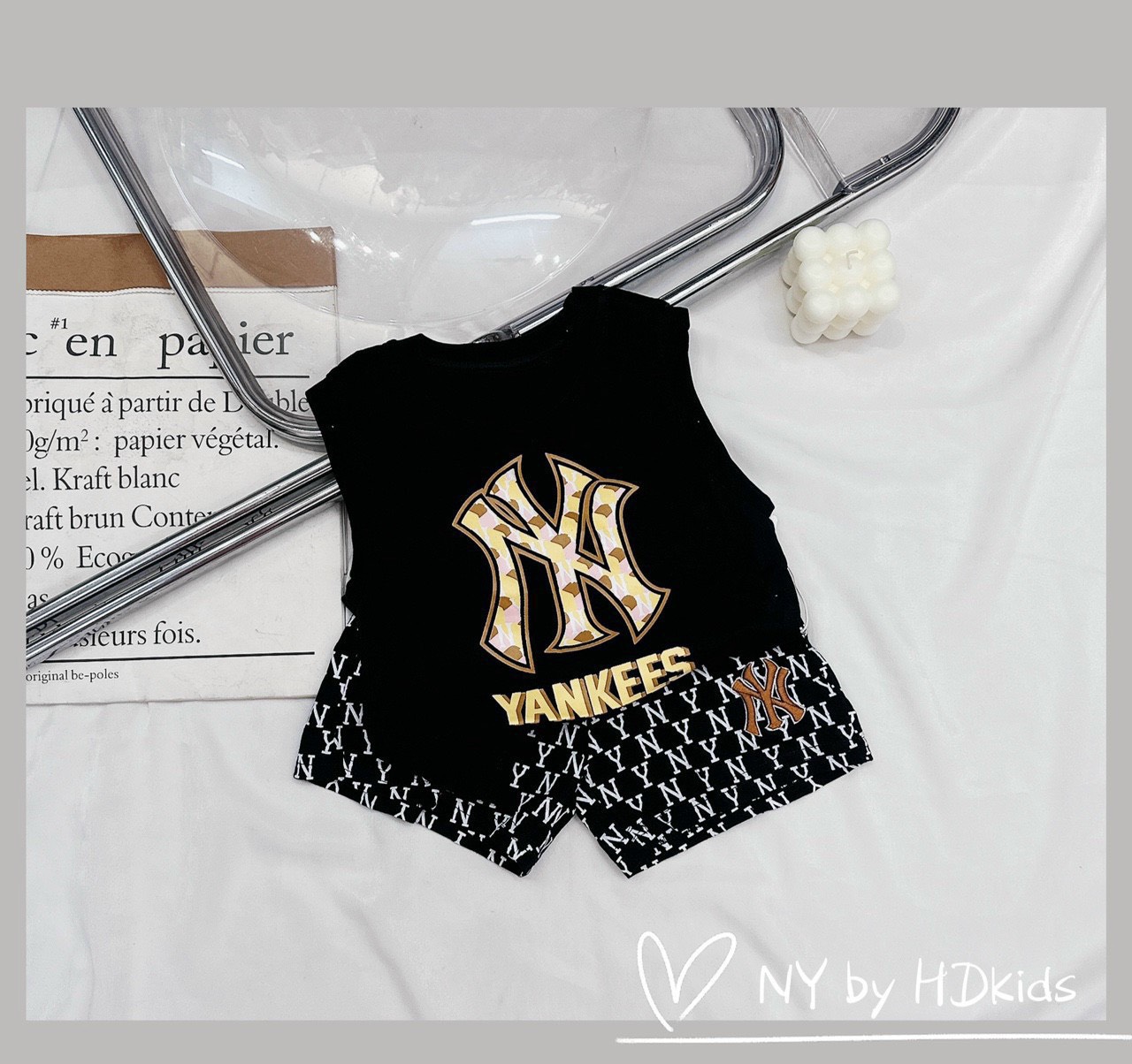 E51 BỘ BA LỖ NY GIỮA ÁO- A201.415