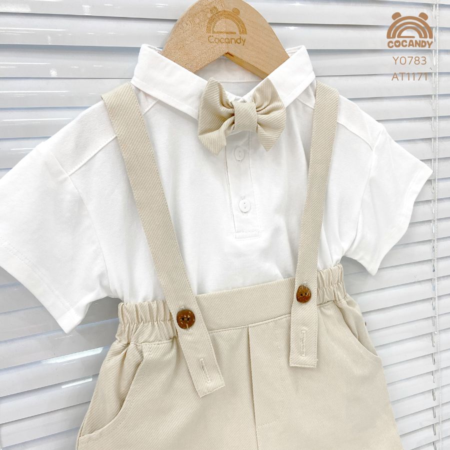 Yếm quần cộc BE quai chun kèm nơ_thumbnail_2