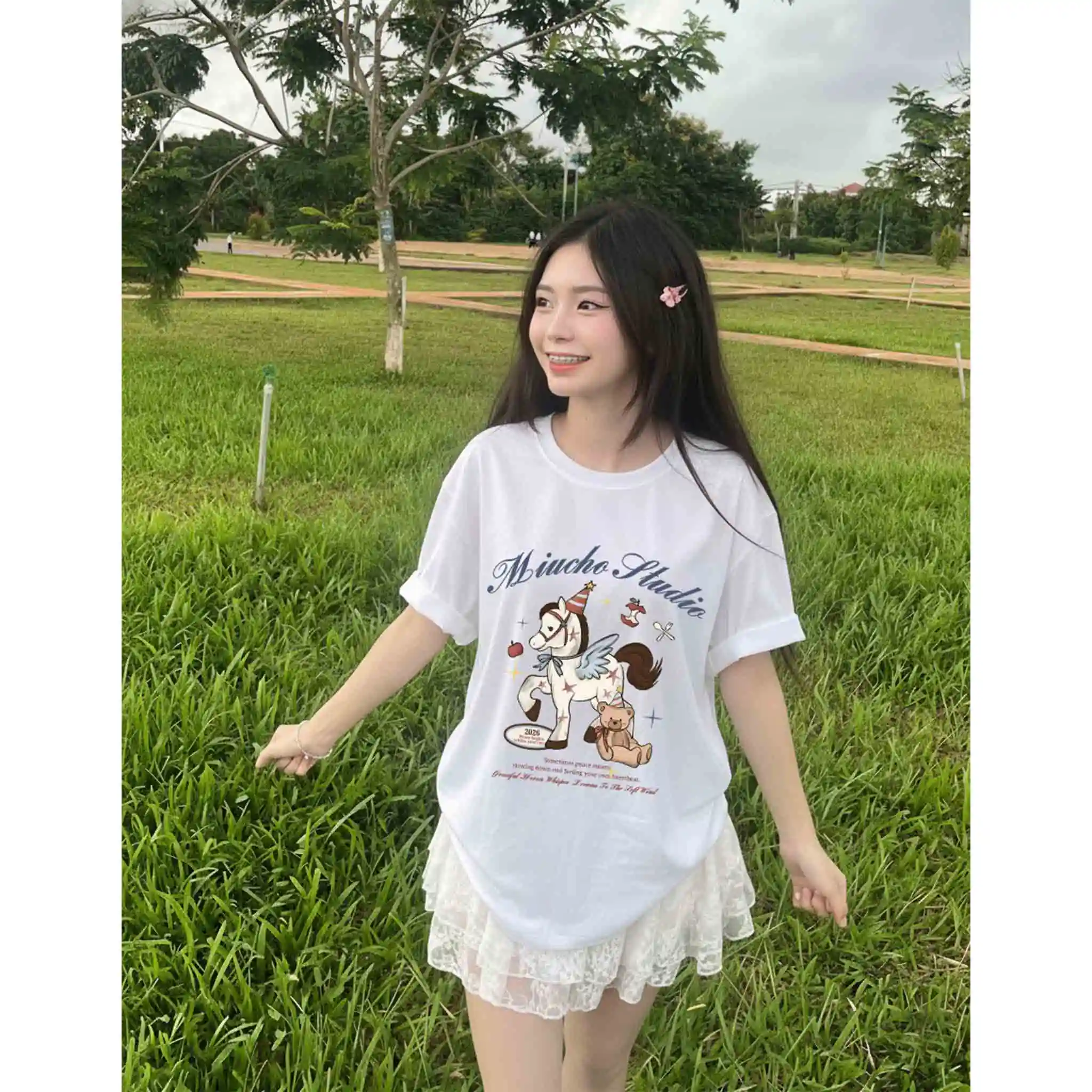 Áo thun nữ form rộng Miucho chất vải cao cấp dày dặn thoáng mát Thiên Mã in mix 2829_thumbnail_8