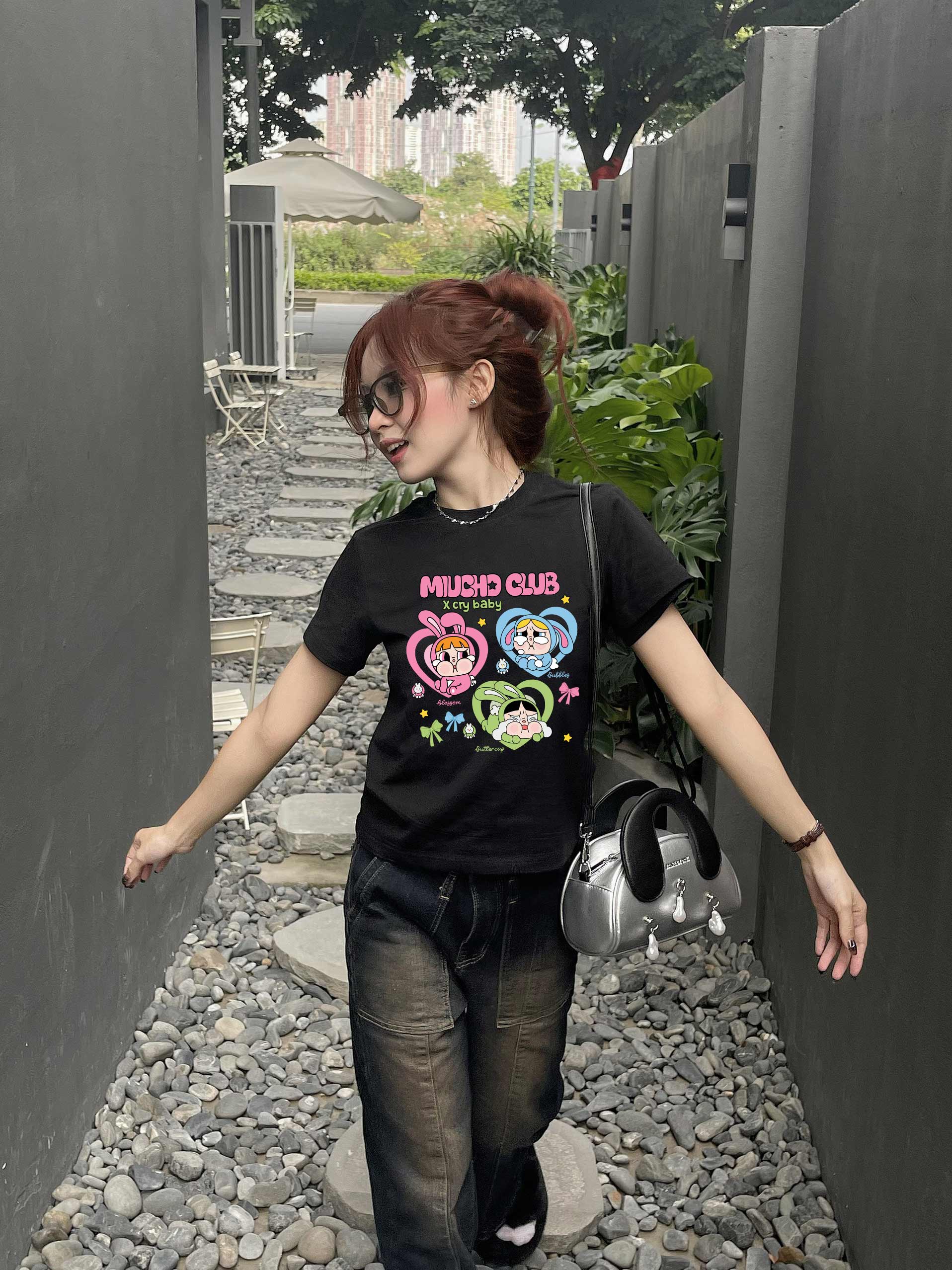 Áo thun baby tee CRY BABY form ôm ABD1337 Miucho tay ngắn cổ tròn hotrend in mix_thumbnail_4