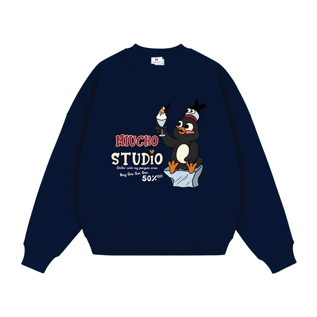 Áo Sweater unisex form boxy Miucho nỉ 2 da cao cấp thoáng mát hình dễ thương in mix 2794_thumbnail_11