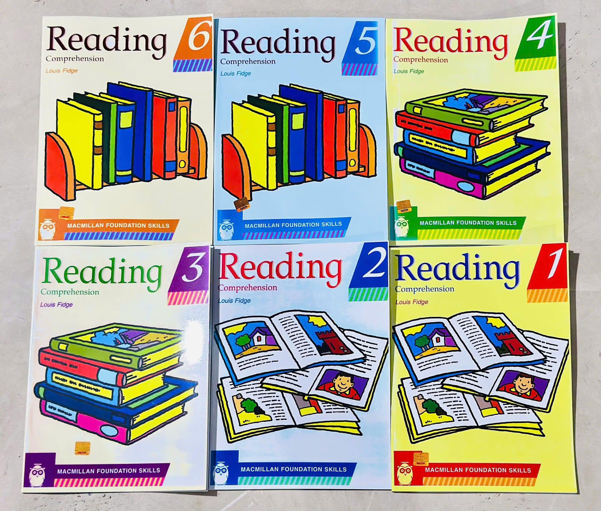 Bộ 6 cuốn sách đọc hiểu Reading Comprehension Louis Fidge