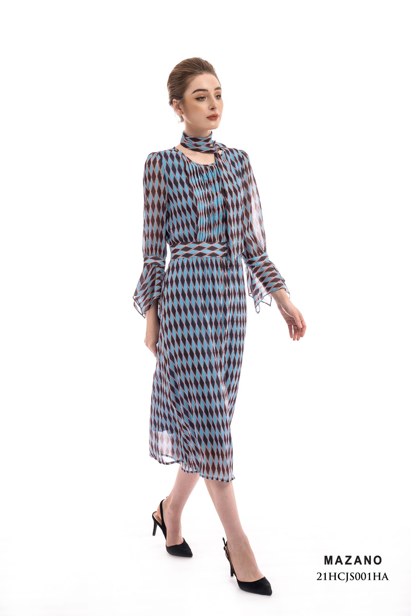 Bộ Áo liền Quần Jumpsuit vải voan in họa tiết cách điệu_thumbnail_5