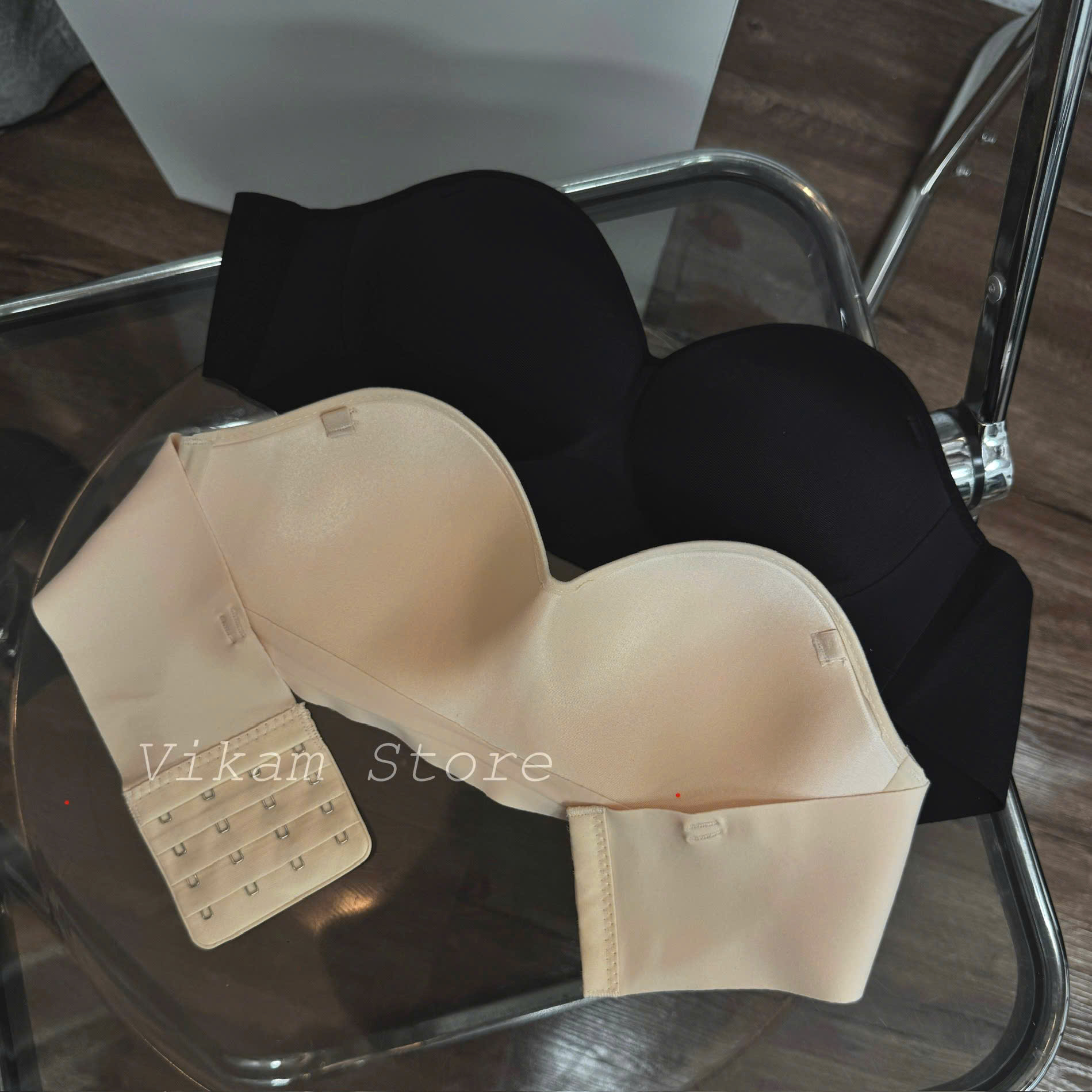 [Mã CK05] Áo Ngực Nữ Đệm Mỏng Áo Lót Nữ Cup Ngang Bản To Ôm Vòng 1 Vikam_thumbnail_4