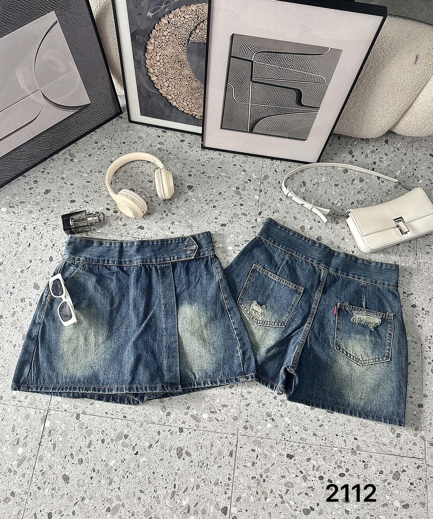 BGSIZE NỮ- Quần váy jean kiểu T-QVJ2112_thumbnail_4