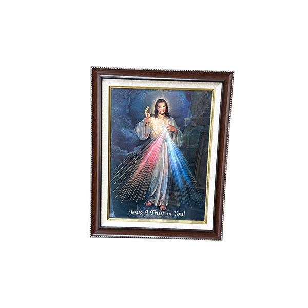 Tranh Lòng Chúa Thương Xót 40x50cm giấy Italia cao cấp