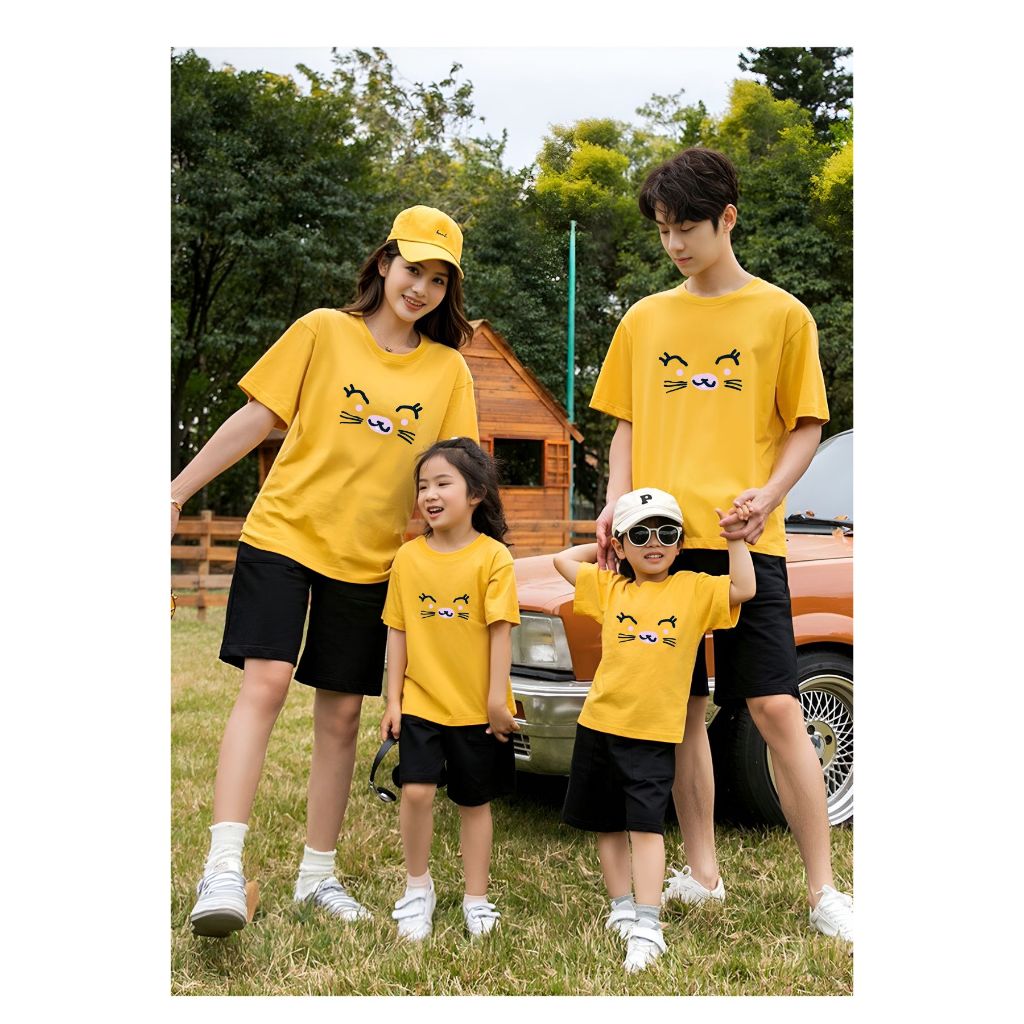Áo thun gia đình in hình dễ thương - Áo gia đình 3-4-5 người - Loza G0157_thumbnail_5