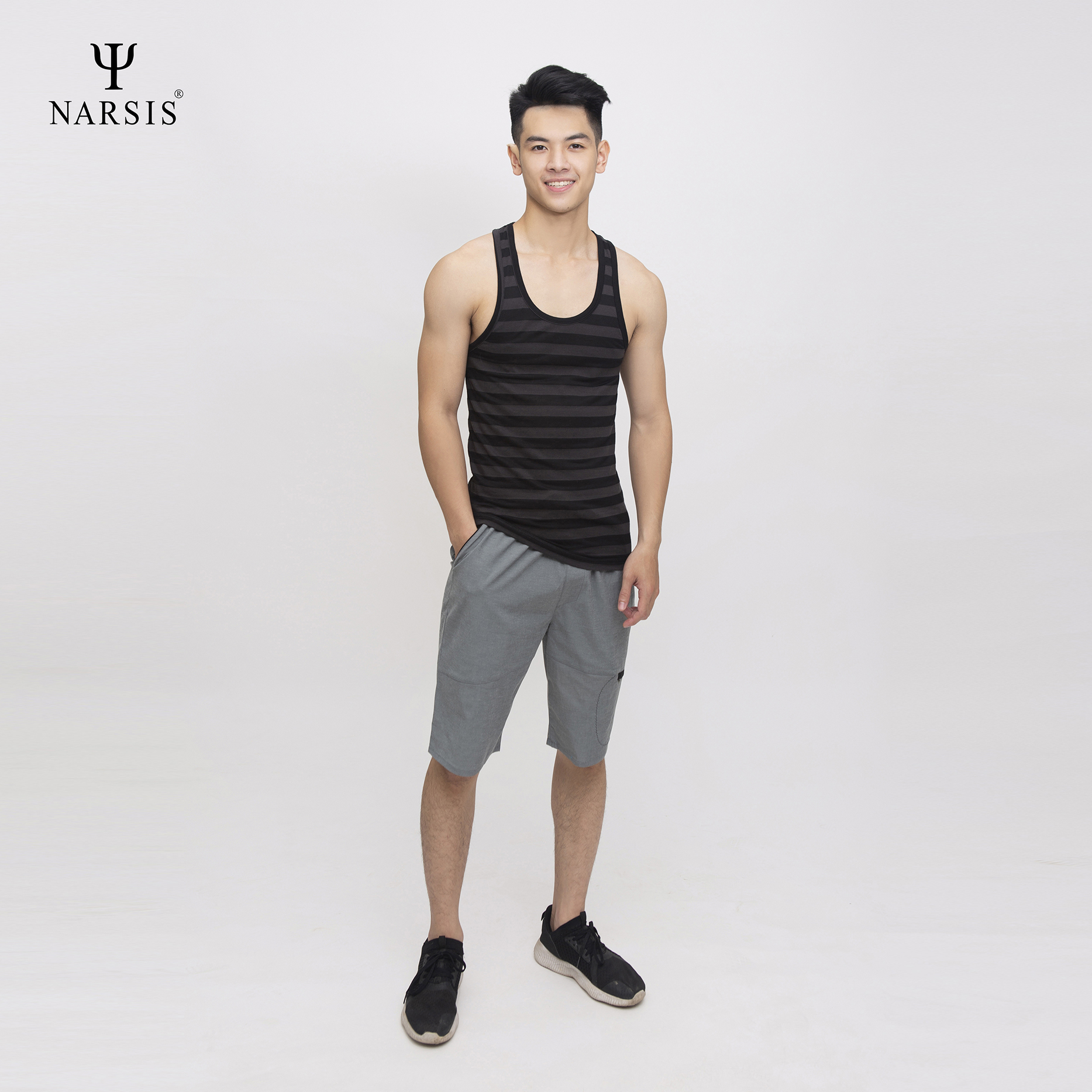 ÁO MAY Ô NAM D4067 NARSIS VẢI COTTON MỀM MẠI, CO GIÃN TỐT, VẢI THOẢI MÁI VẬN ĐỘNG, HÚT ẨM TỐT_thumbnail_2