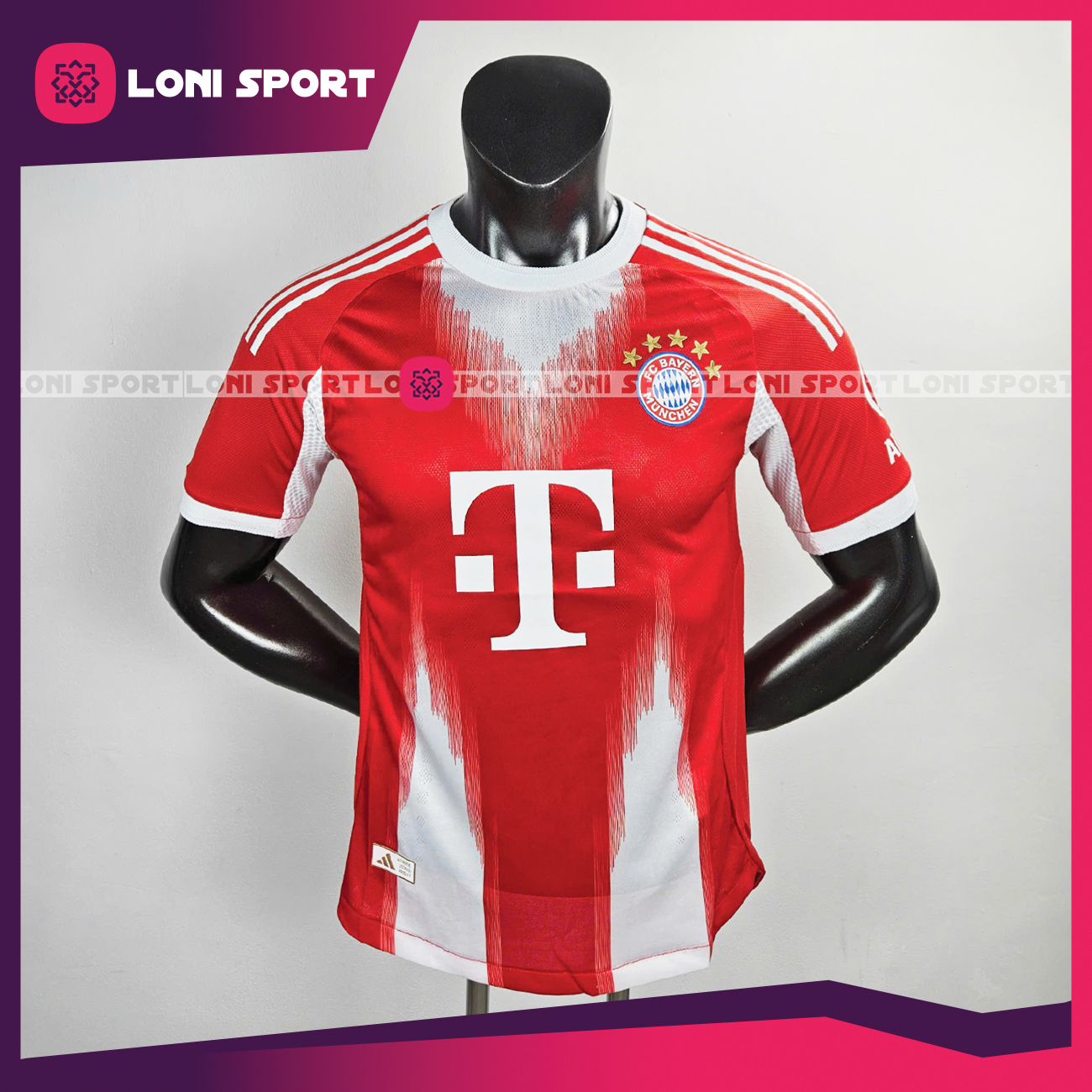 Áo Bayern sân nhà đỏ mùa giải 25/26 SF