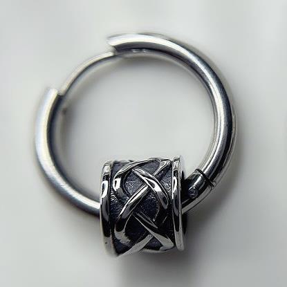 khuyên vòng kiểu charm trụ vuông trống đồng cổ điển 12mm.