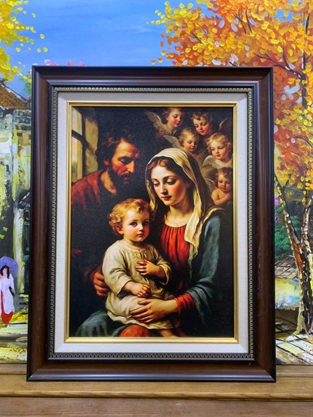 Tranh canvas Gia Đình Thánh Gia 42x54cm_thumbnail_1