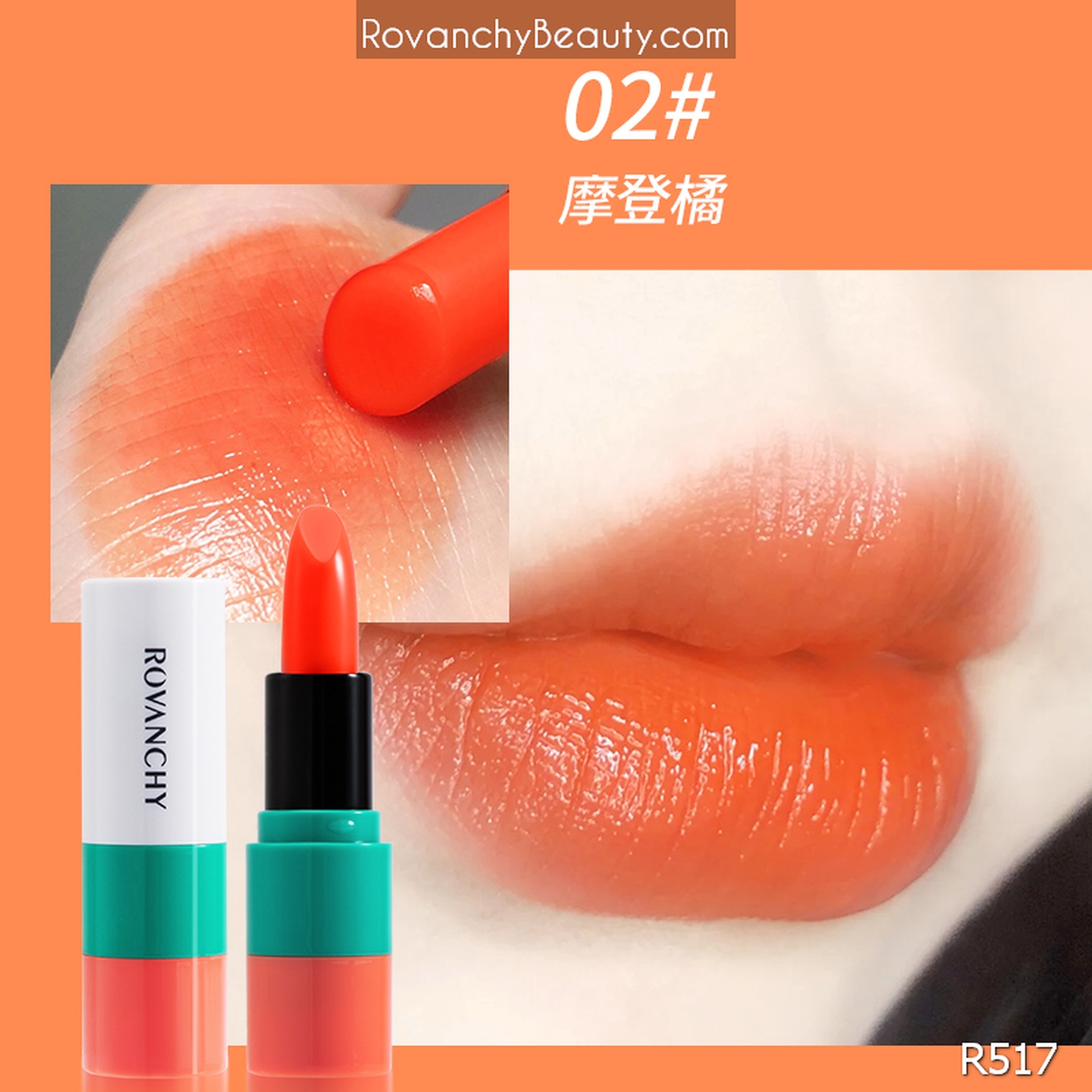 Son dưỡng môi ROVANCHY chiết xuất tự nhiên - Chống nứt nẻ, lên màu tự nhiên, an toàn cho bà bầu R517_thumbnail_7