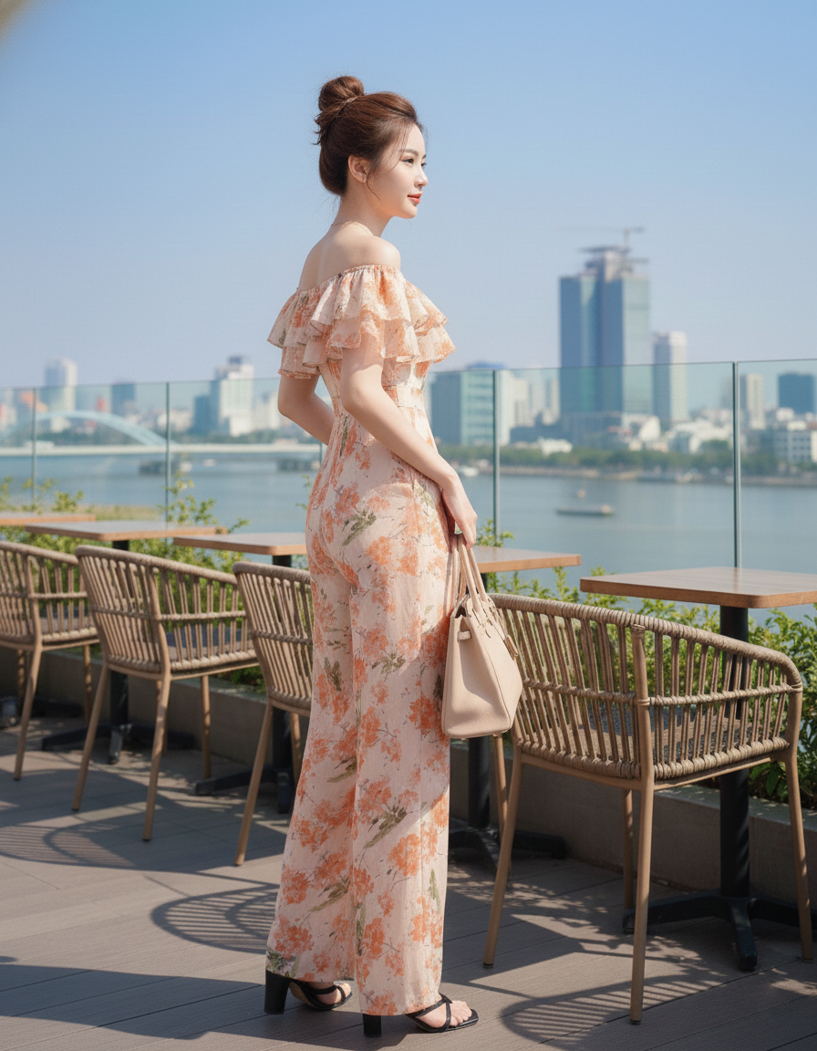 Jumpsuit ống rộng bèo ngực mặc 2 kiểu_thumbnail_24