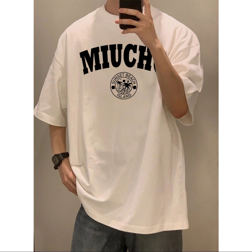 Áo thun nam form rộng ATD541 Miucho Man cotton cổ tròn in graphic_thumbnail_5