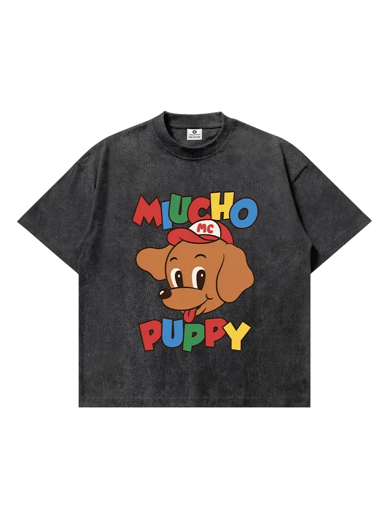 Áo thun boxy nam nữ nhiều màu Miucho Puppy 3191_thumbnail_0