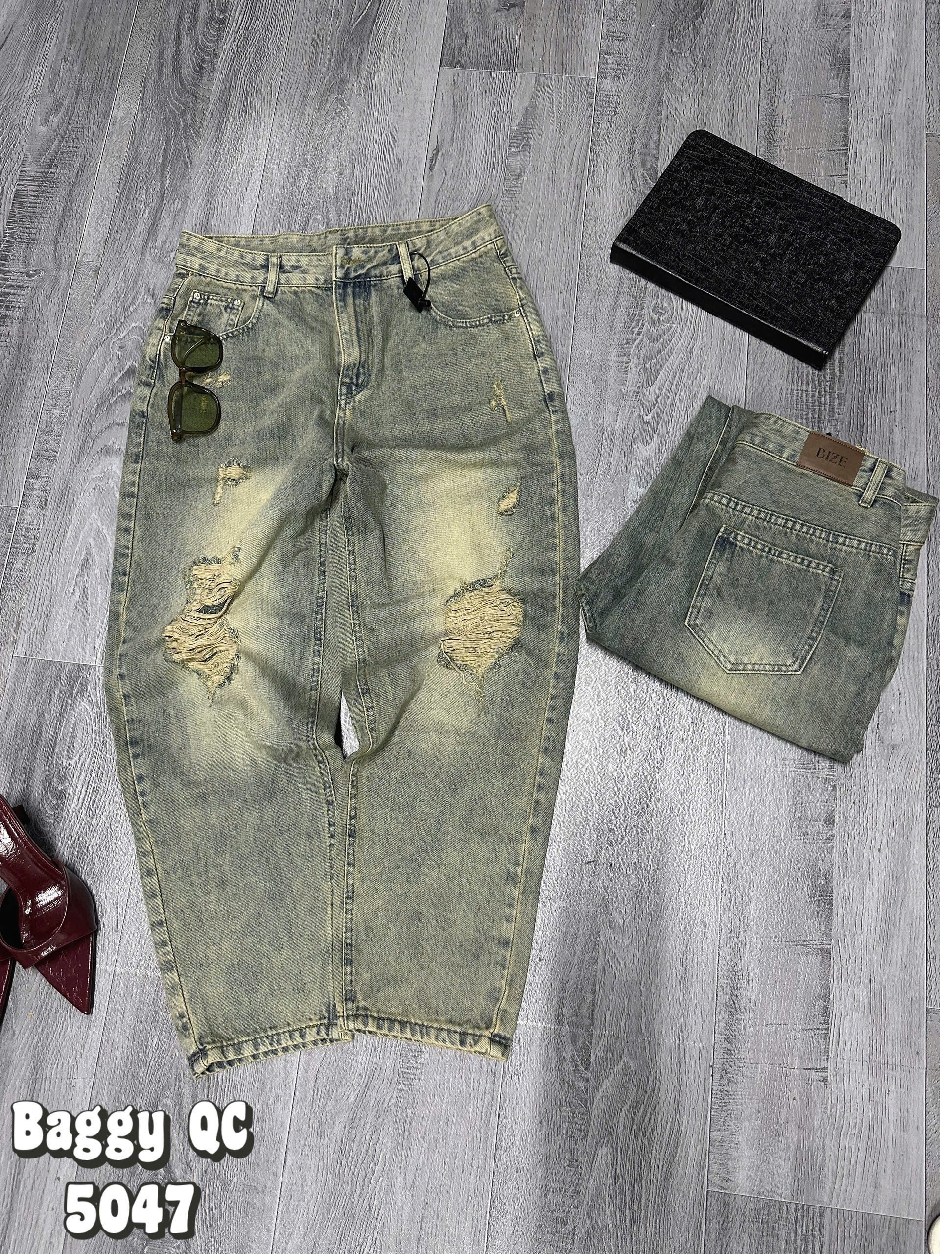 BIGSIZE - Quần baggy rách 2 mặt T-QJ5047_thumbnail_5