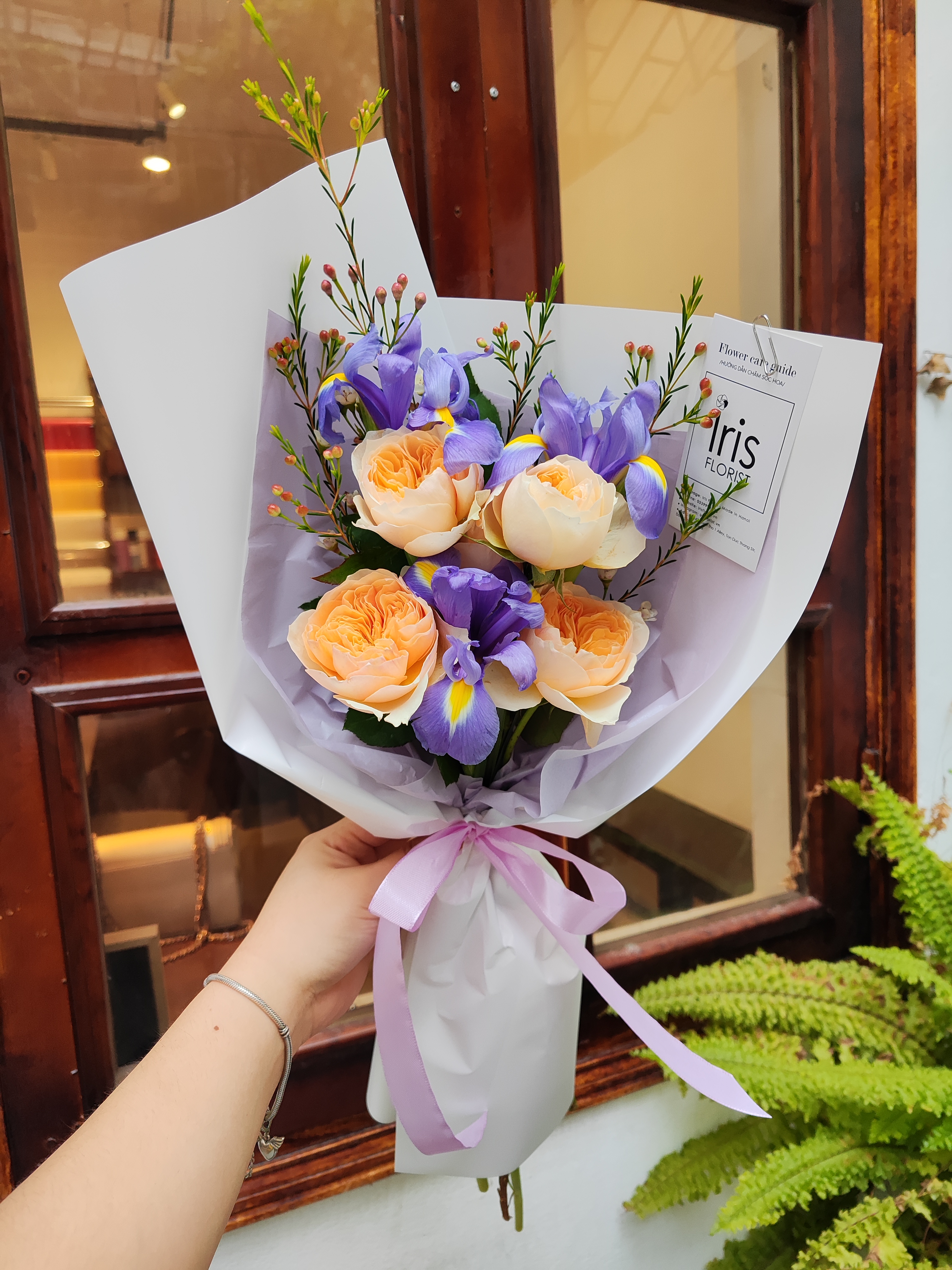 Bó diên vỹ mix hồng Juliet - Size S