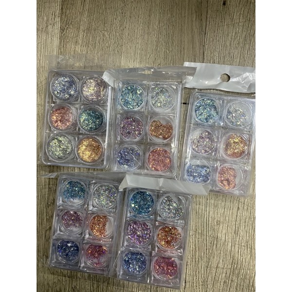 Set nhũ kim tuyến - vảy cá - 6 hũ - dạng ướt