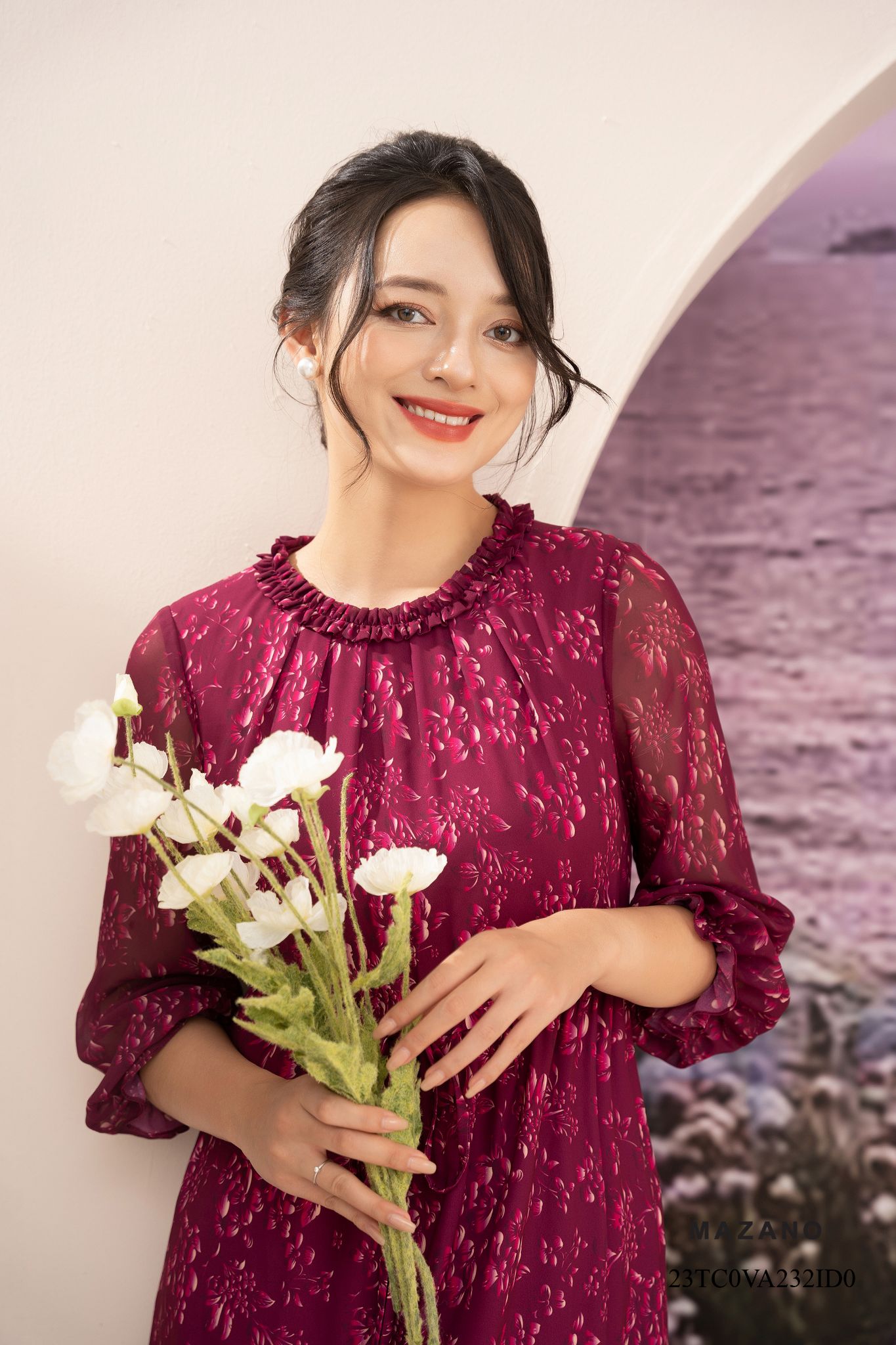 Đầm đỏ rút dây can bèo tầng_thumbnail_4