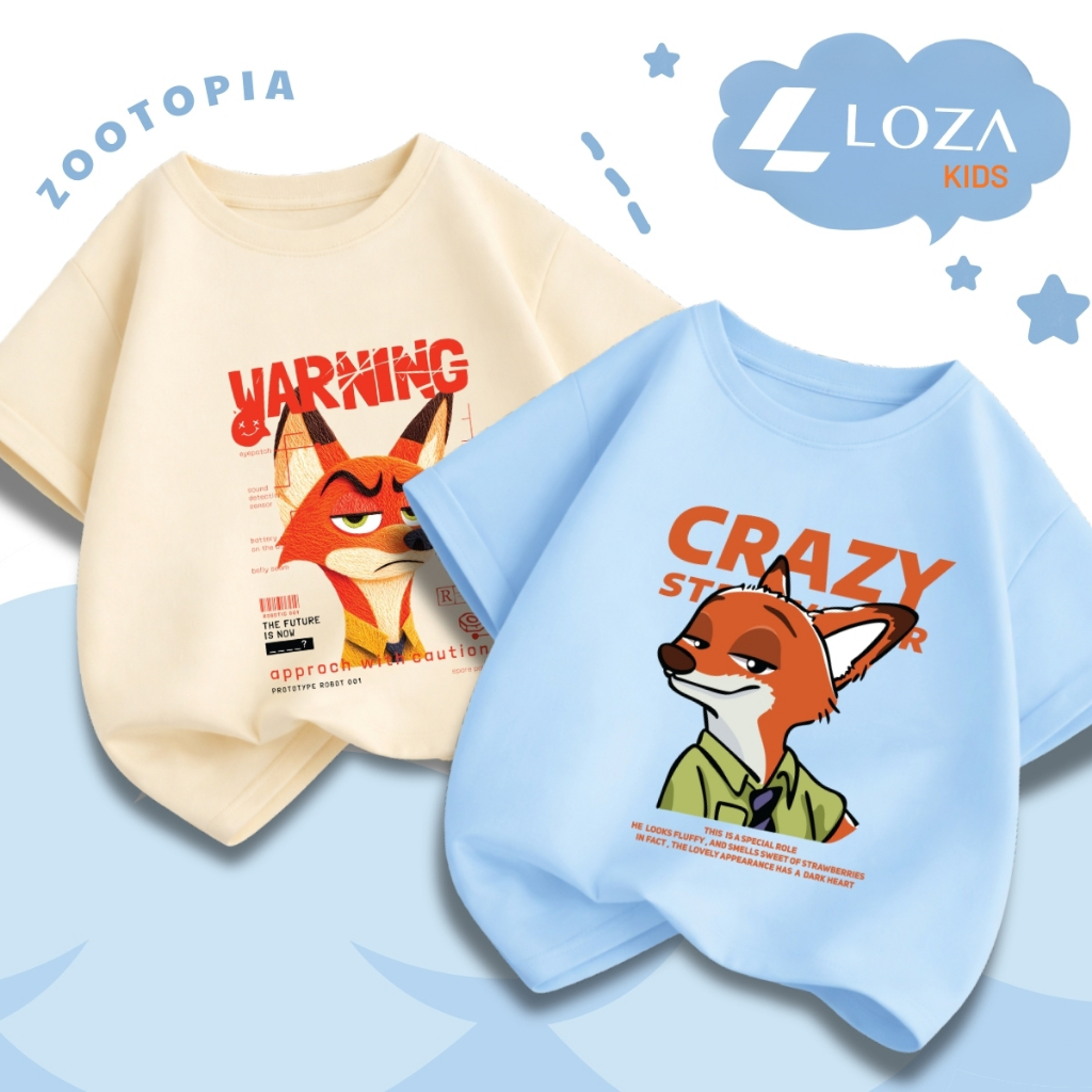 Áo thun bé trai in hình hoạt hình ZOOTOPIA - Loza Kids Mã AT036_thumbnail_3