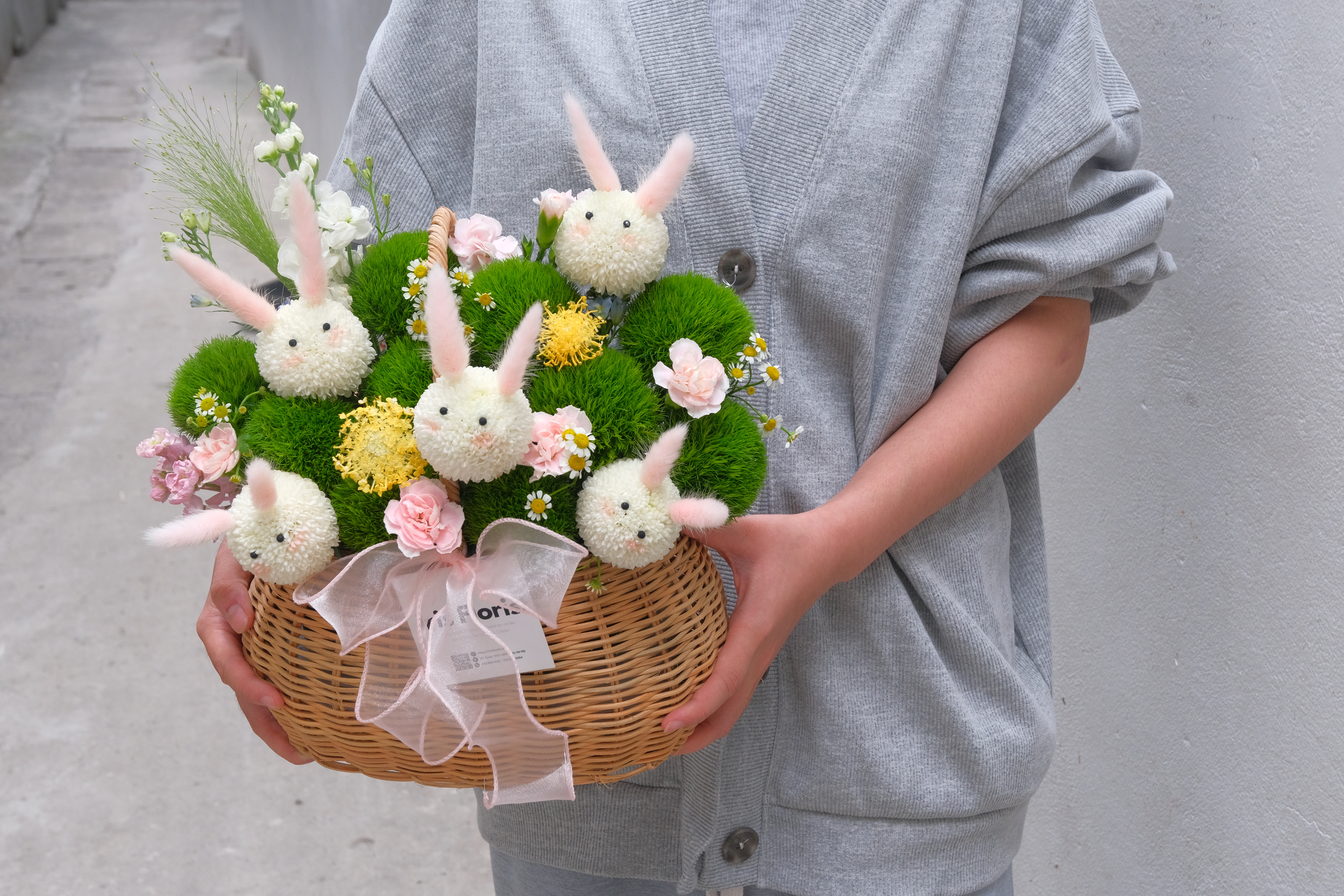 Giỏ Hoa Vườn Thỏ con