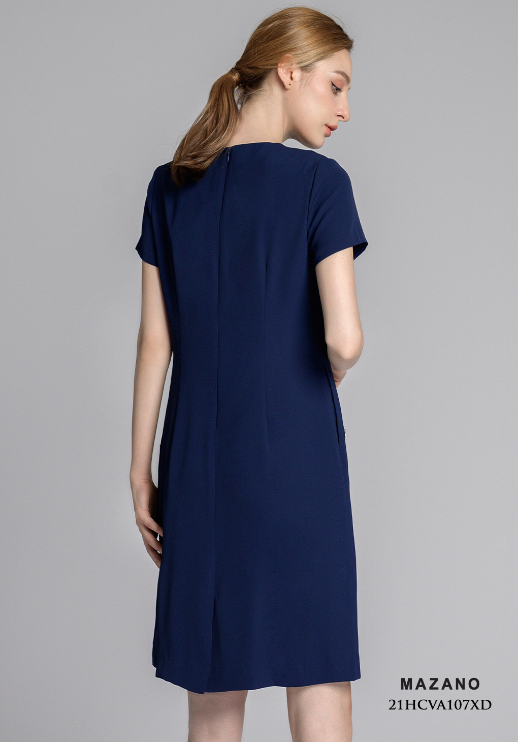 Váy xanh suông nhẹ đính đá cách điệu_thumbnail_5