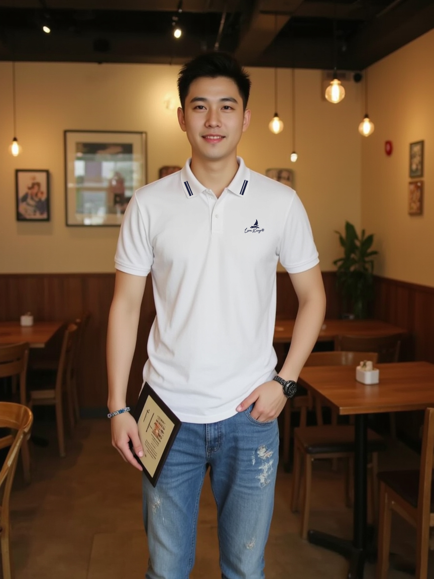 Áo polo nam form vừa 1939 Lion King vải cá sấu đứng form thoáng mát in basic_thumbnail_6