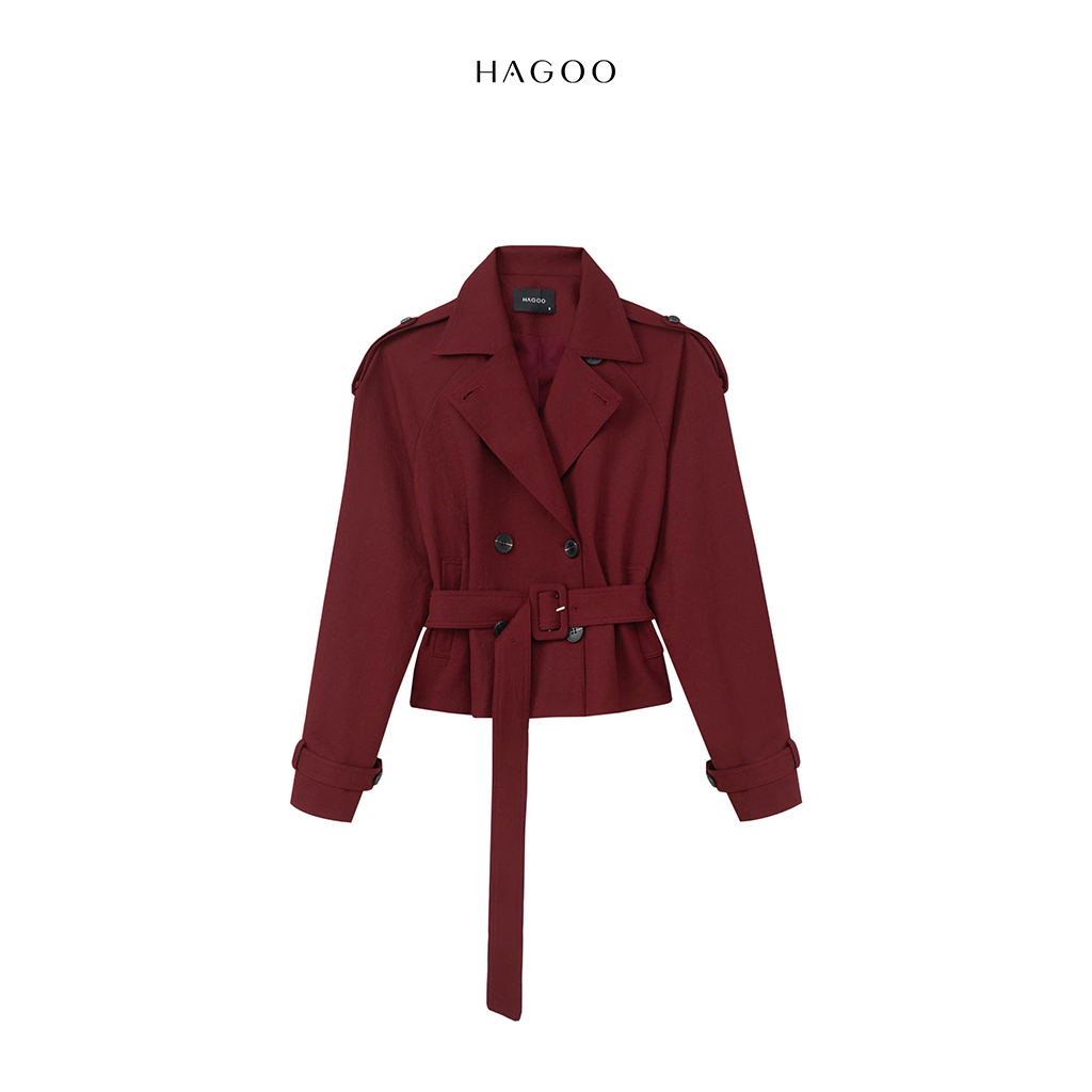 Áo khoác kaki ngắn đai eo HAGOO_thumbnail_6