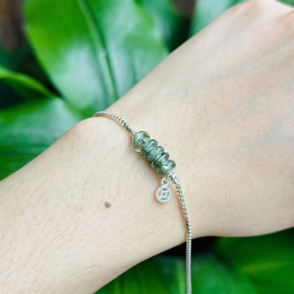 PT140 - Lắc tay bạc ngũ điếu kim tiền đá phong thủy_thumbnail_5